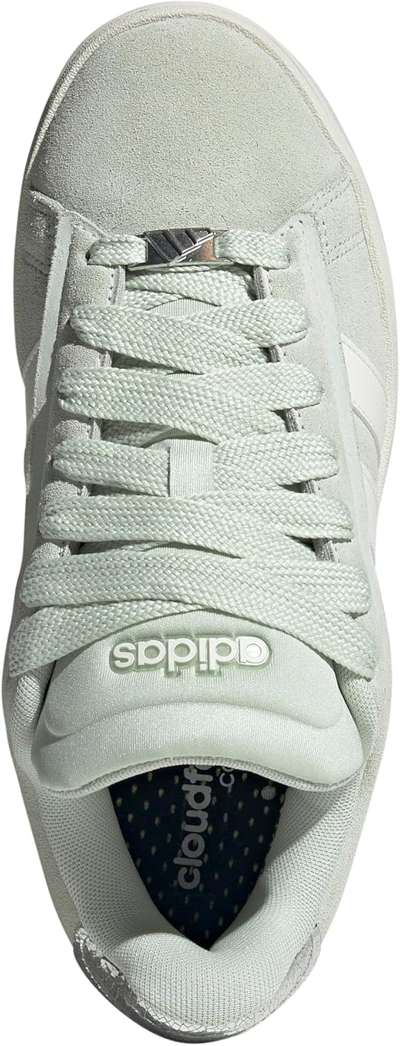 image:imageAdidas Womens Grand Court Alpha 00sLinen GreenOff WhiteSilver Metallic