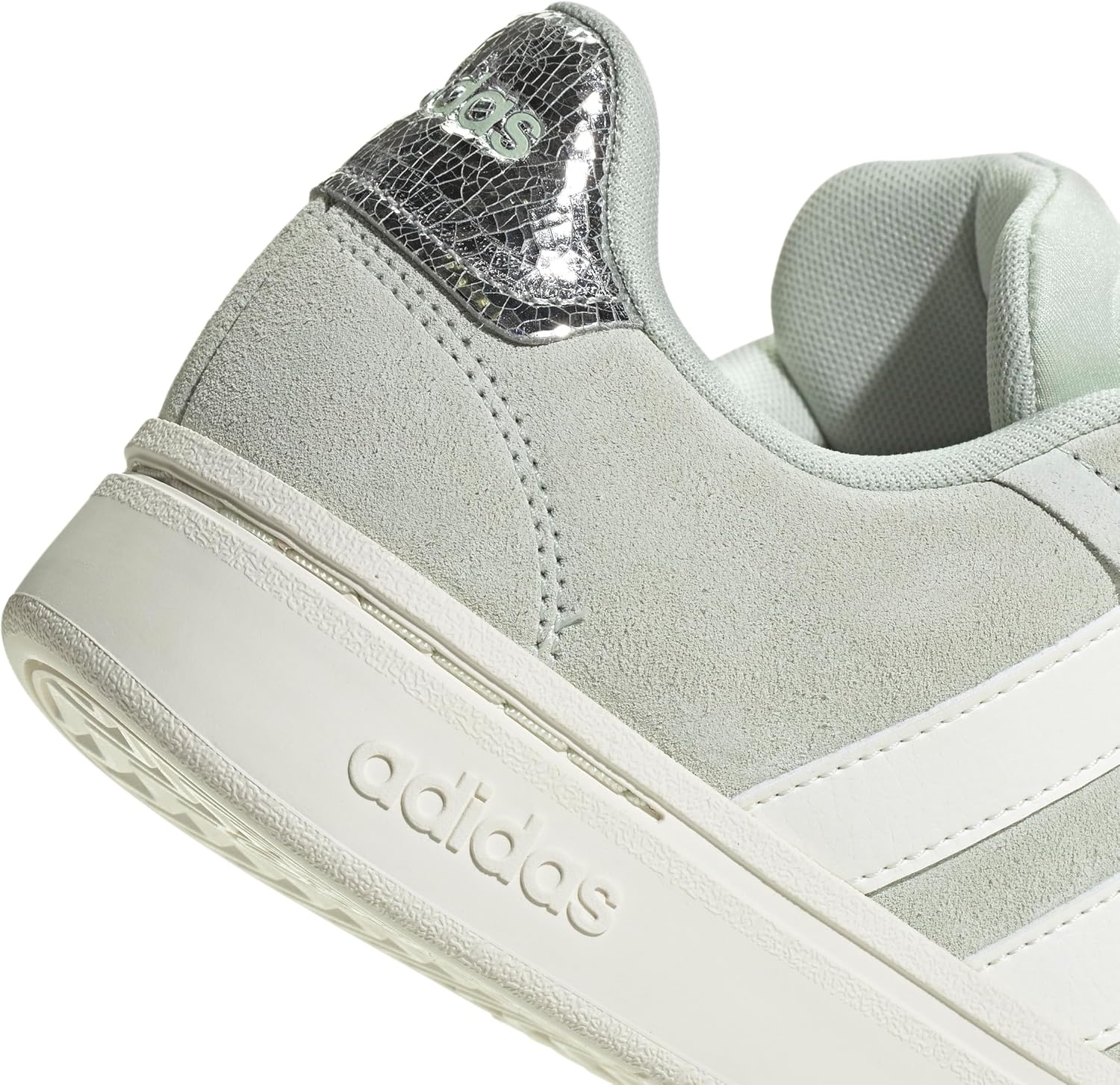 image:imageAdidas Womens Grand Court Alpha 00sLinen GreenOff WhiteSilver Metallic