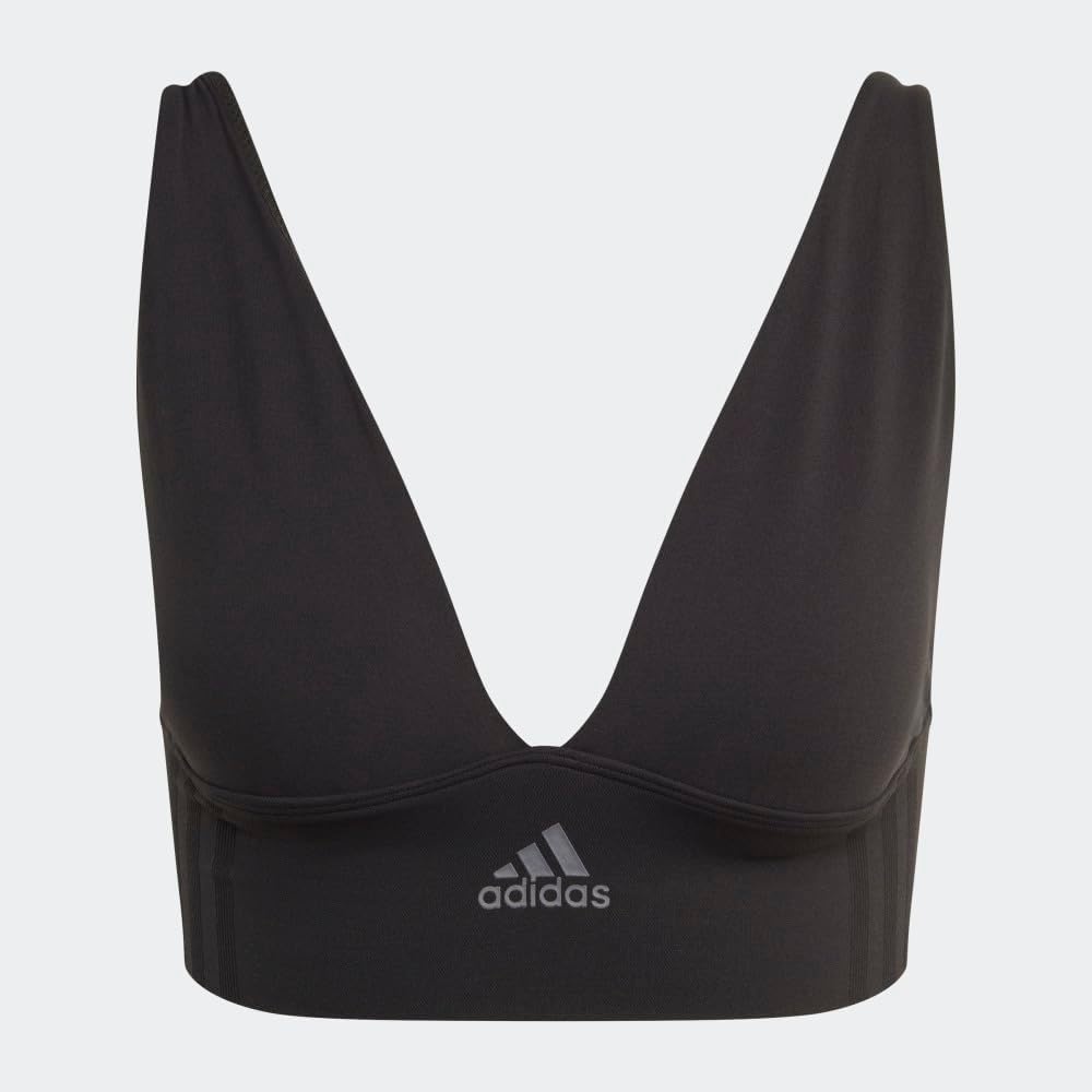 image:imageAdidas Womens MicroStretch Lounge BraSeamless Comfort amp SupportBlack