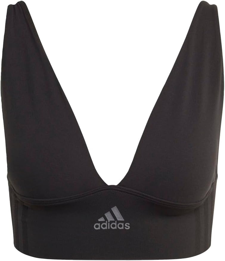 image:imageAdidas Womens MicroStretch Lounge BraSeamless Comfort amp SupportBlack