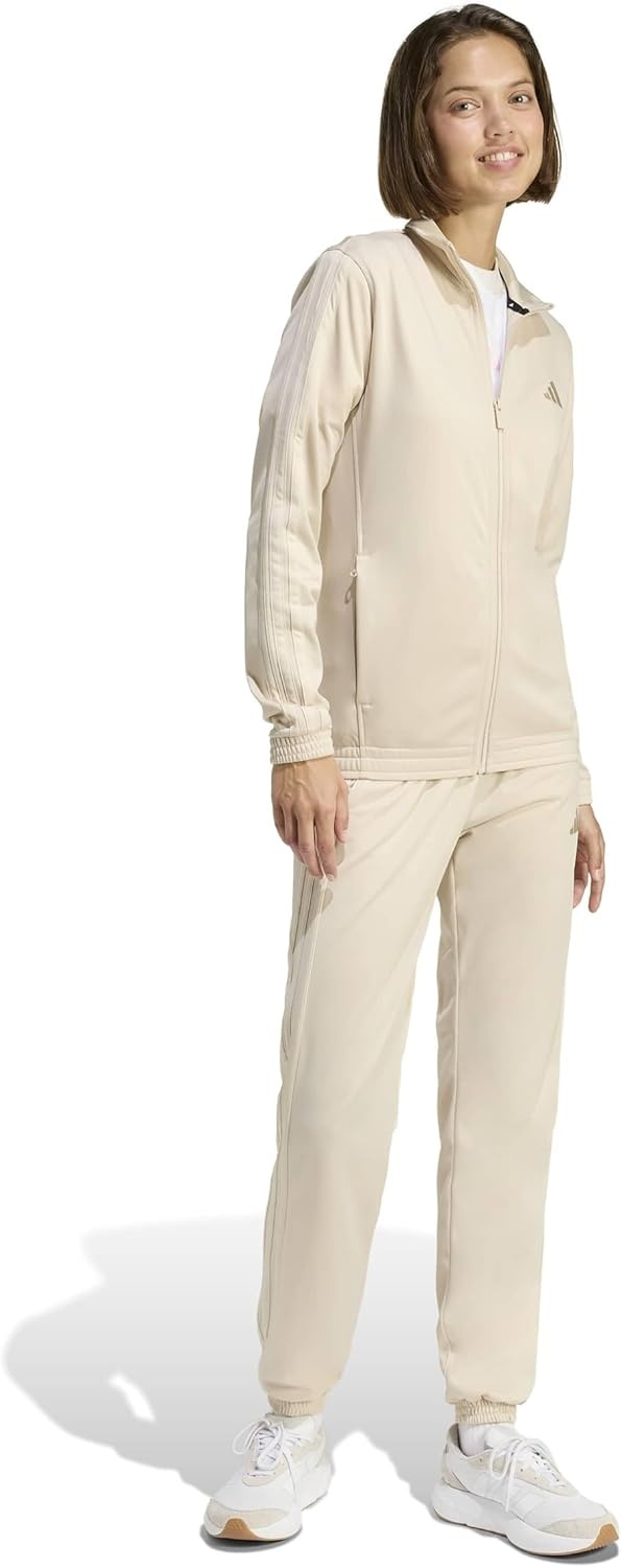 image:imageAdidas Womens Tricot 3Stripes Track PantsCrystal Linen