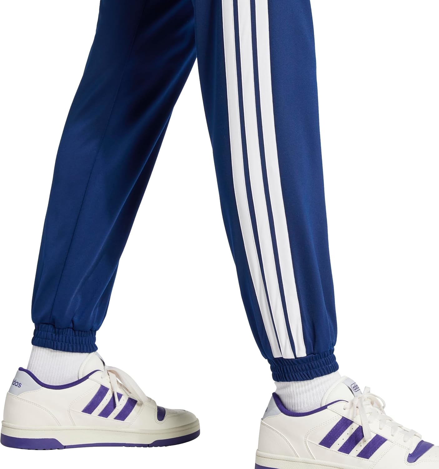 image:imageAdidas Womens Tricot 3Stripes Track PantsDark BlueWhite