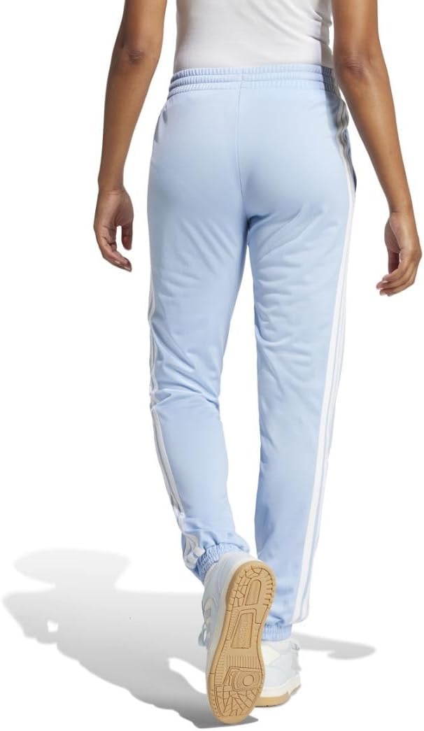image:imageAdidas Womens Tricot 3Stripes Track PantsGlow BlueWhite