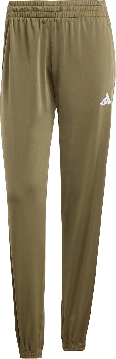 image:imageAdidas Womens Tricot 3Stripes Track PantsOlive StrataWhite