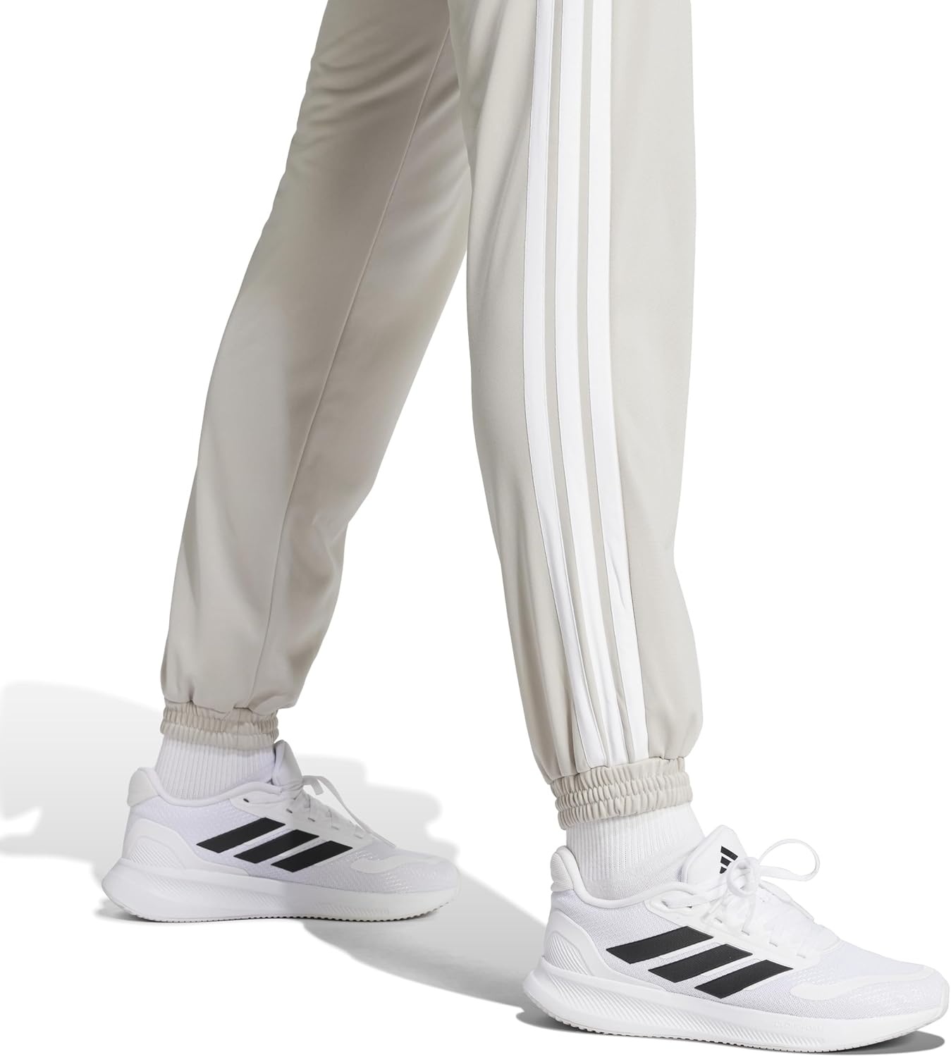 image:imageAdidas Womens Tricot 3Stripes Track PantsWonder AluminaWhite