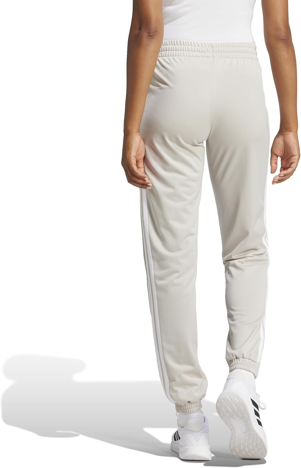image:imageAdidas Womens Tricot 3Stripes Track PantsWonder AluminaWhite