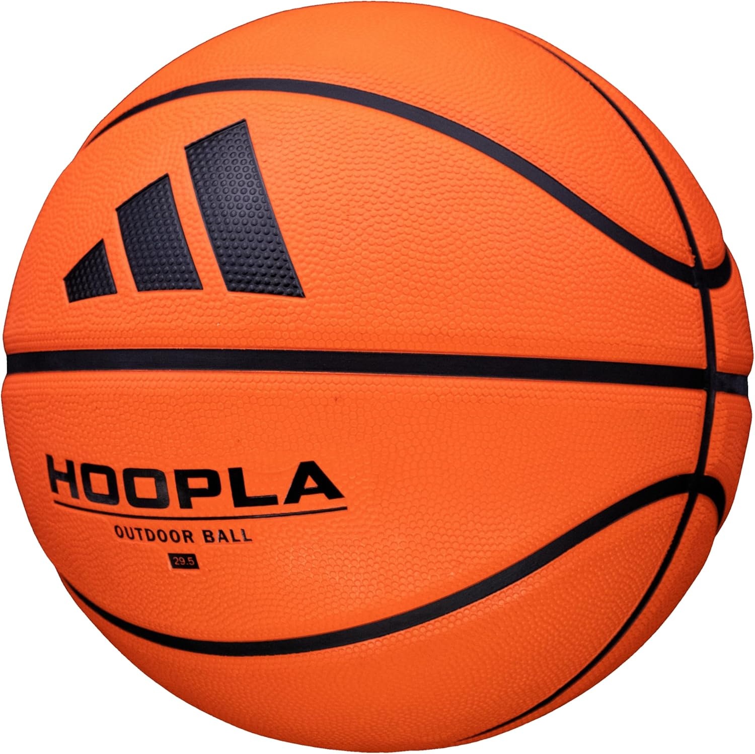 image:imageadidas Hoopla Sponge Rubber Basketball Outdoor Durability with Game Ball FeelOrange