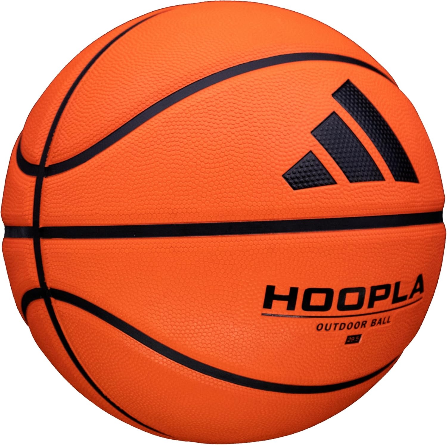 image:imageadidas Hoopla Sponge Rubber Basketball Outdoor Durability with Game Ball FeelOrange