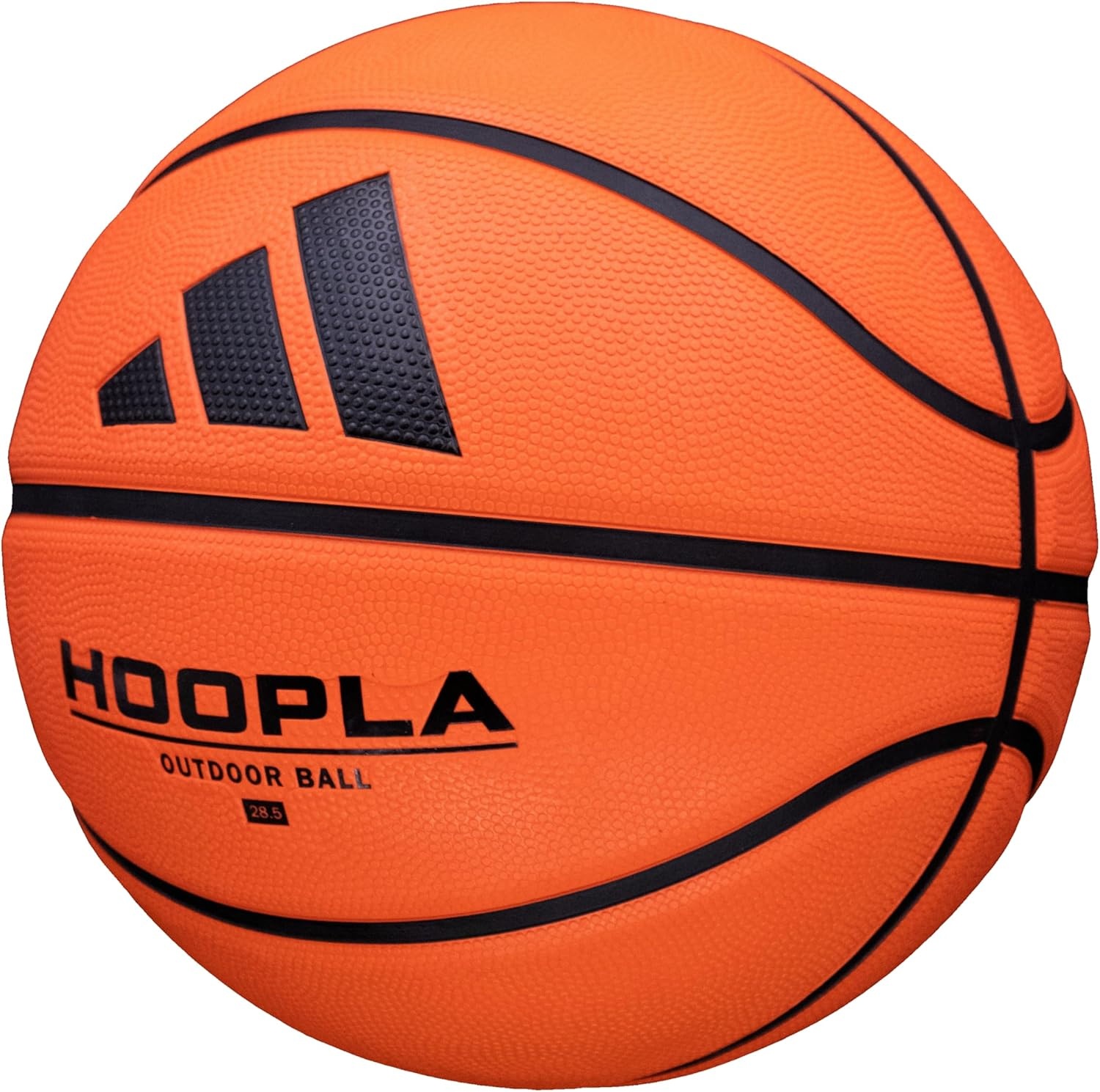 image:imageadidas Hoopla Sponge Rubber Basketball Outdoor Durability with Game Ball FeelOrange