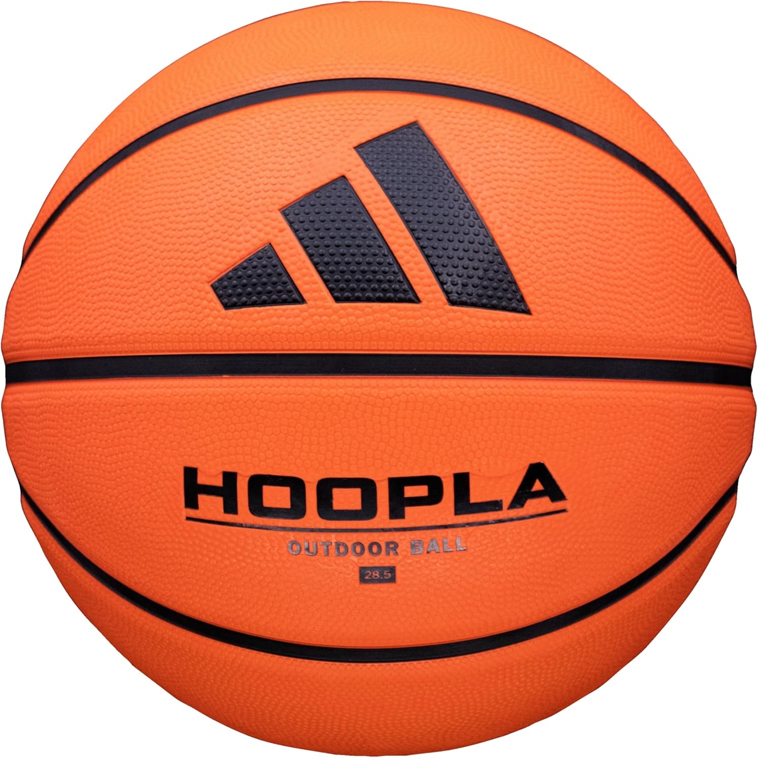 image:imageadidas Hoopla Sponge Rubber Basketball Outdoor Durability with Game Ball FeelOrange