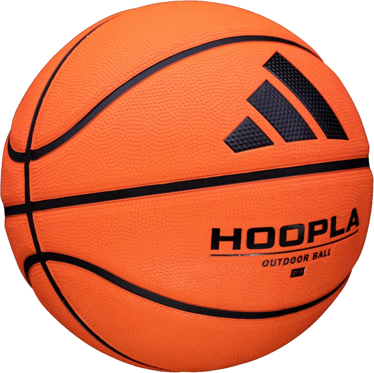 image:imageadidas Hoopla Sponge Rubber Basketball Outdoor Durability with Game Ball FeelOrange