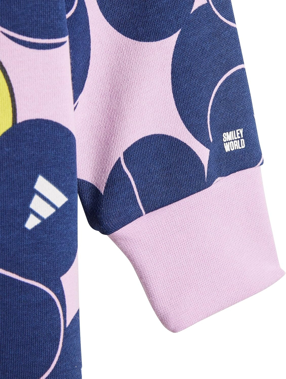 image:imageadidas Baby Smiley World OnesieBliss LilacDark BlueBright Yellow