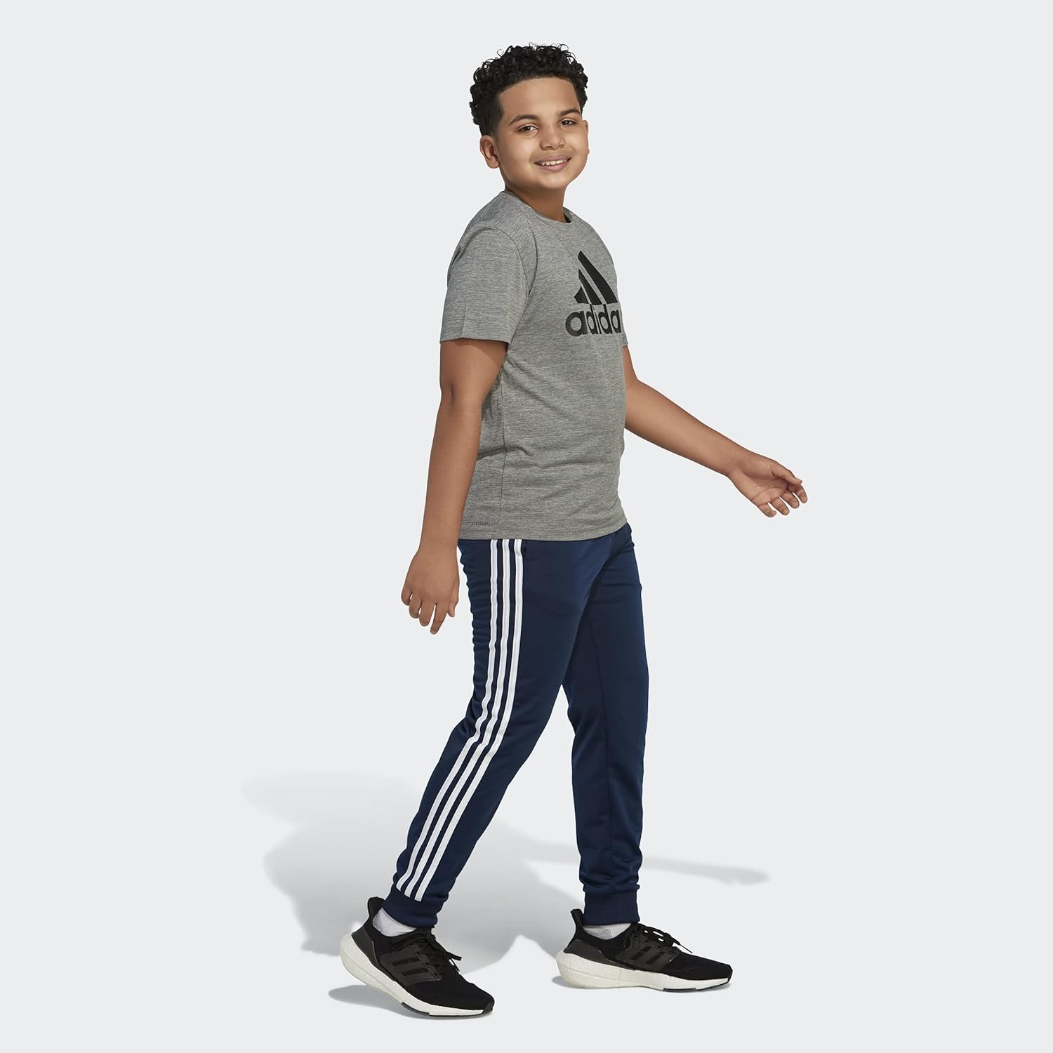 image:imageadidas Boys Iconic Tricot Jogger PantsCollegiate Navy