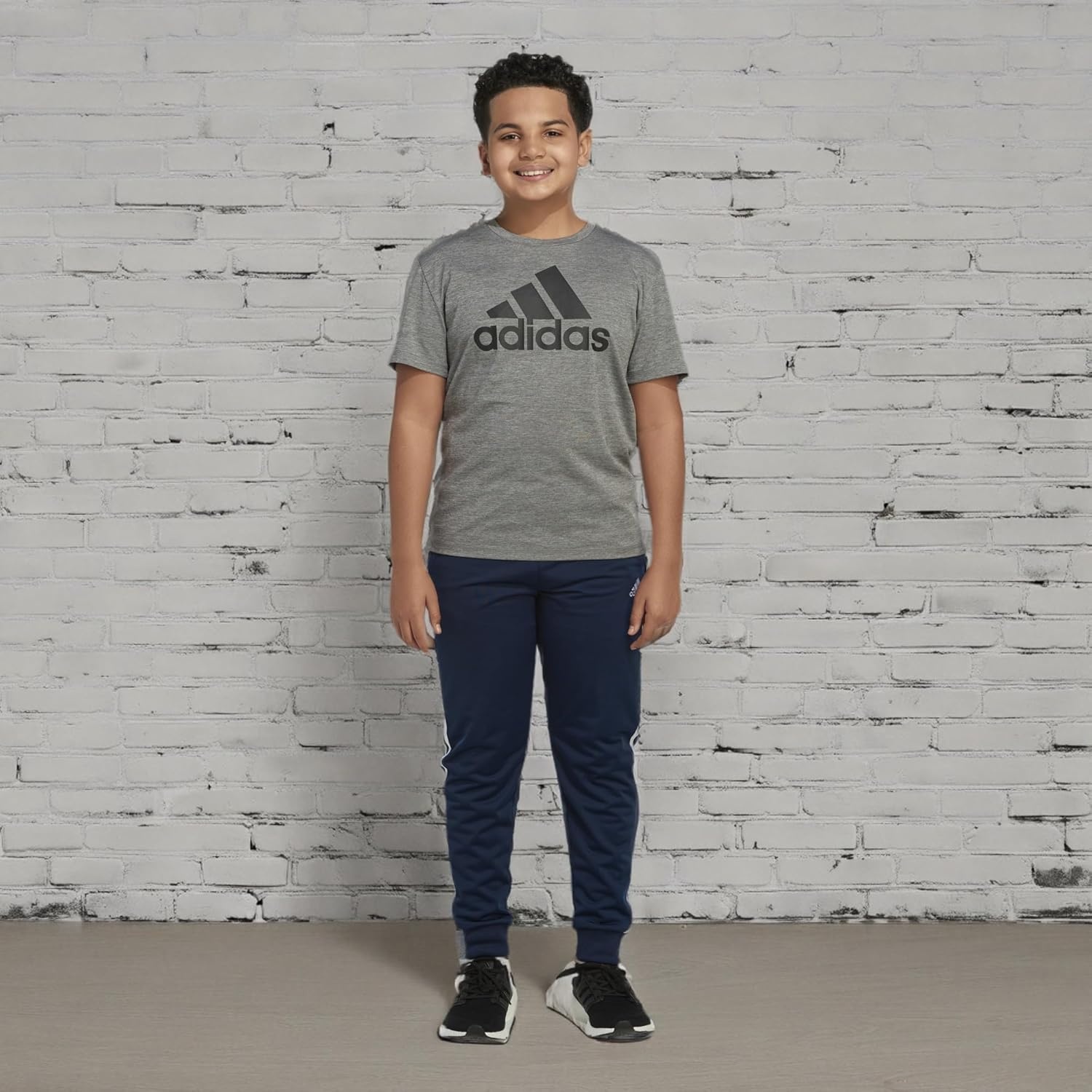 image:imageadidas Boys Iconic Tricot Jogger PantsCollegiate Navy