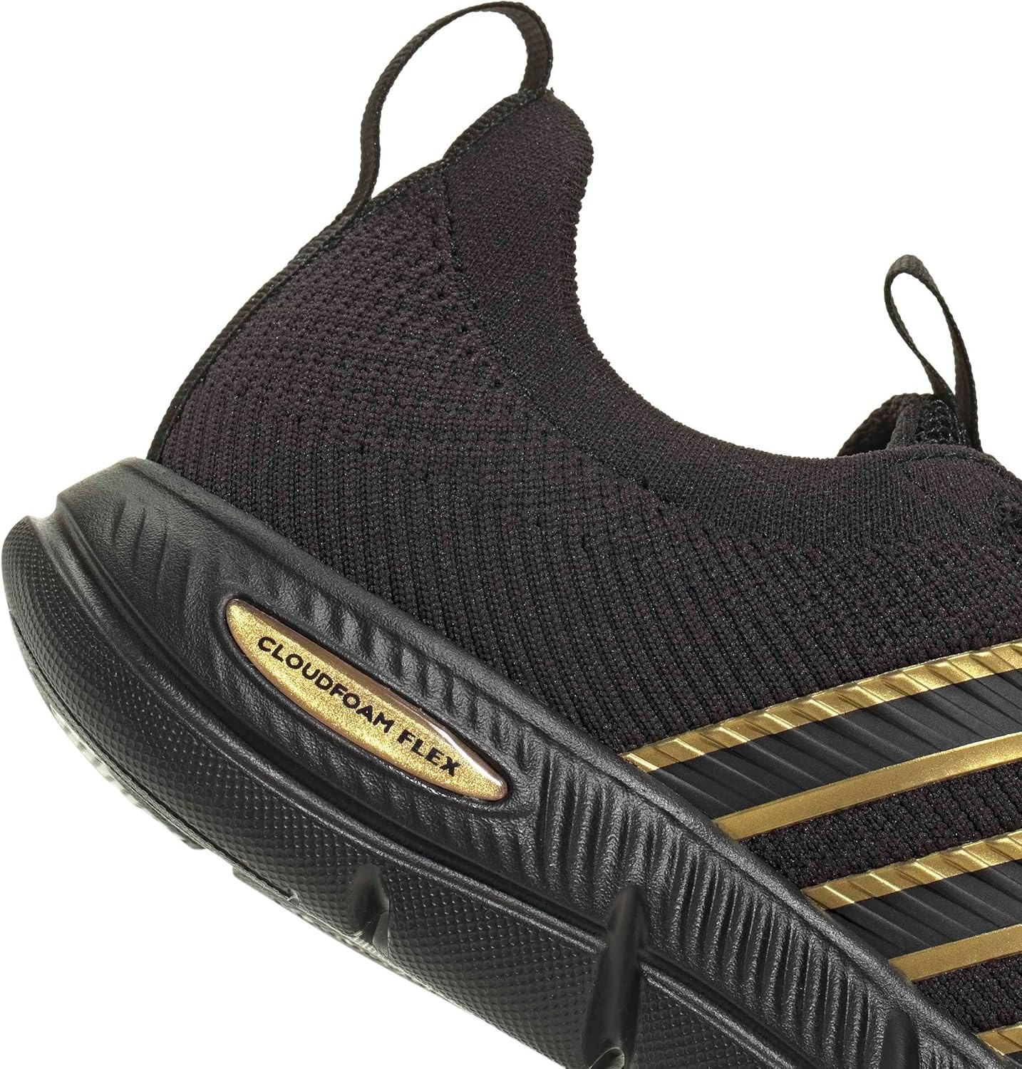 image:imageadidas Cloudfoam Flex SloungeBlackBlackGold Metallic