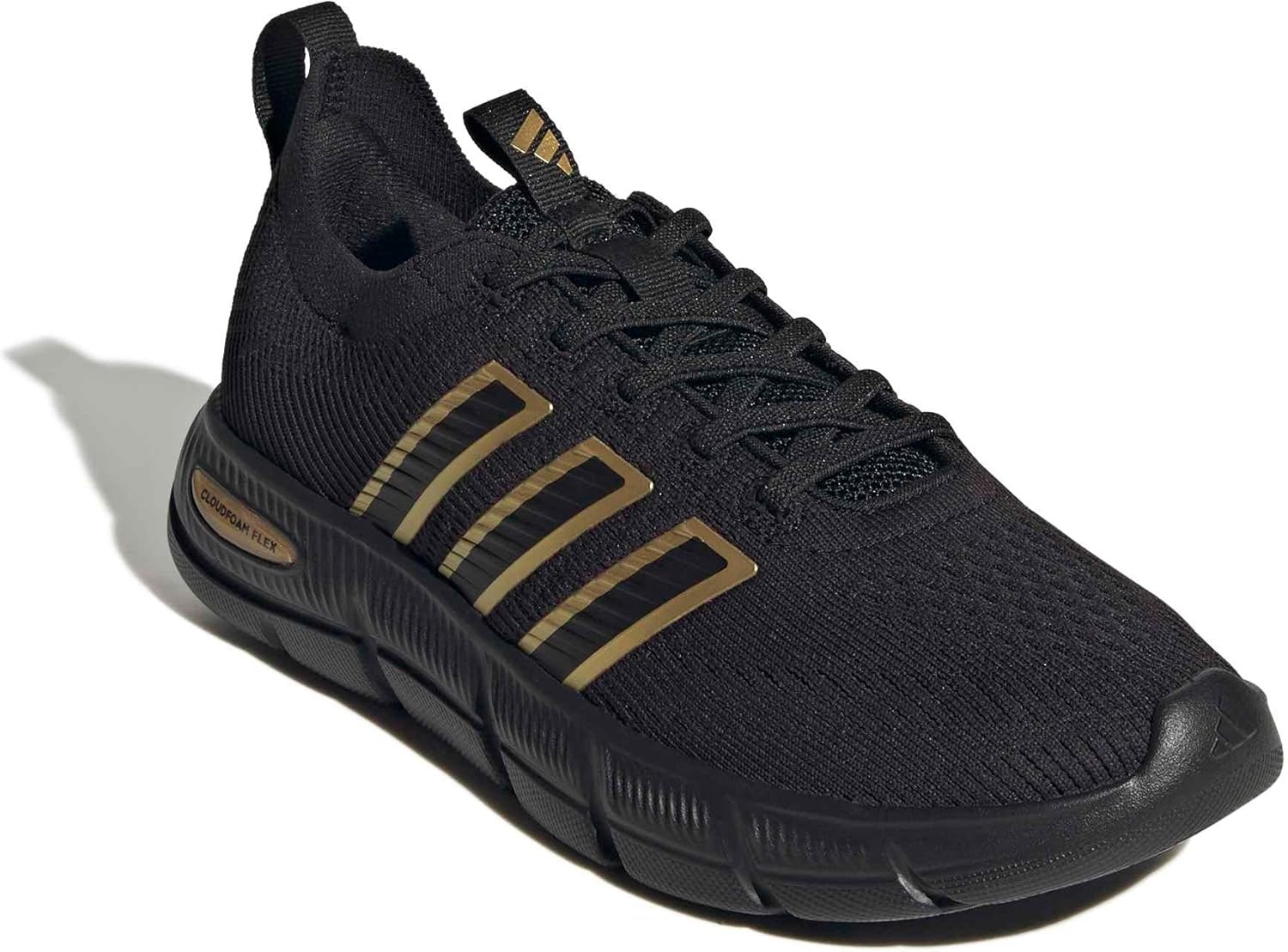 image:imageadidas Cloudfoam Flex SloungeBlackBlackGold Metallic