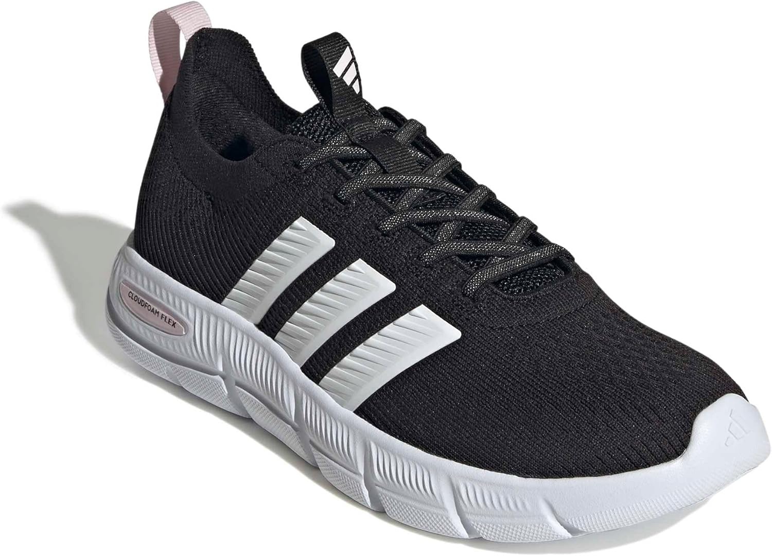 image:imageadidas Cloudfoam Flex SloungeBlackWhiteAlmost Pink