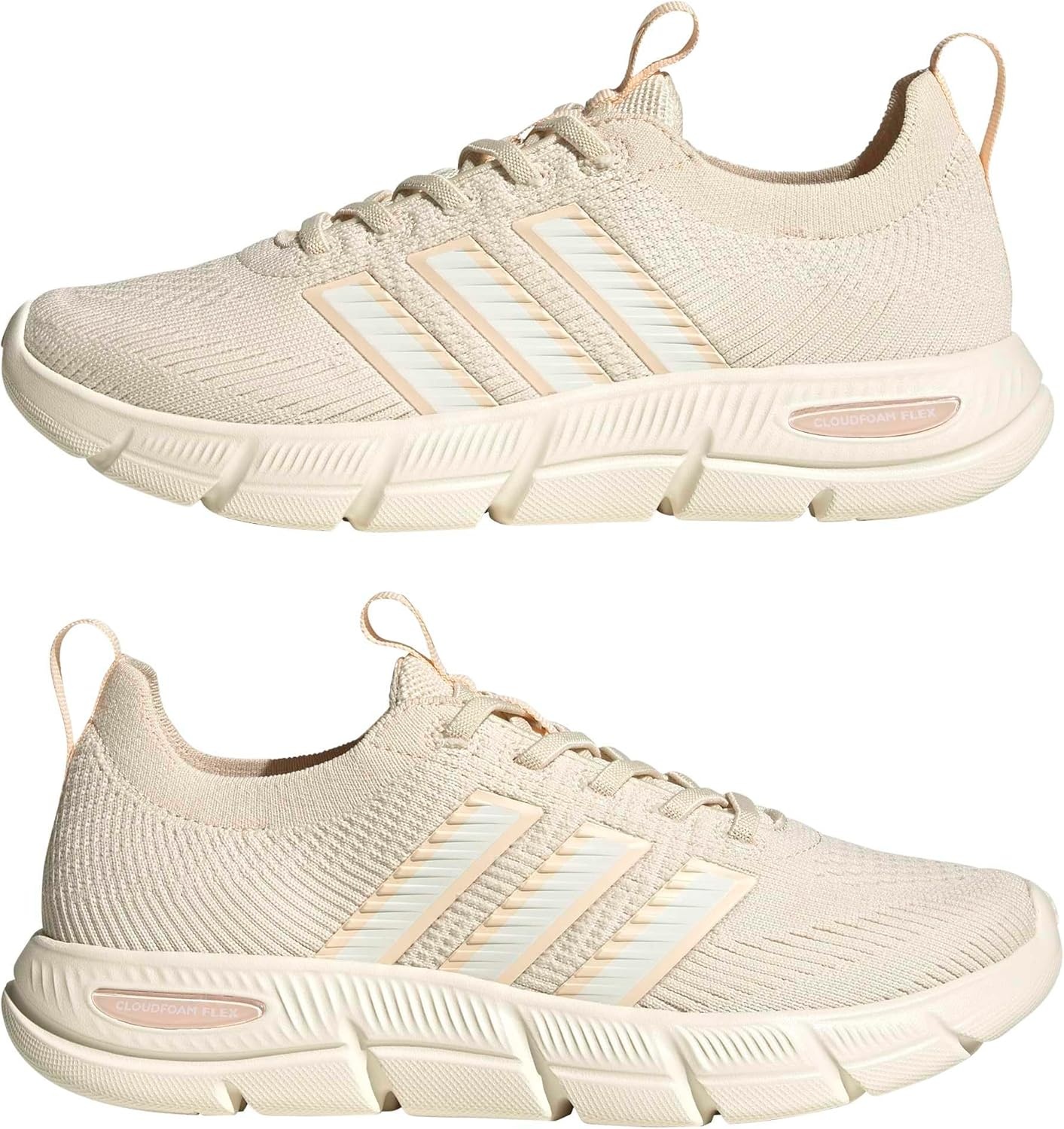 image:imageadidas Cloudfoam Flex SloungeWonder WhiteOff WhiteBliss Orange