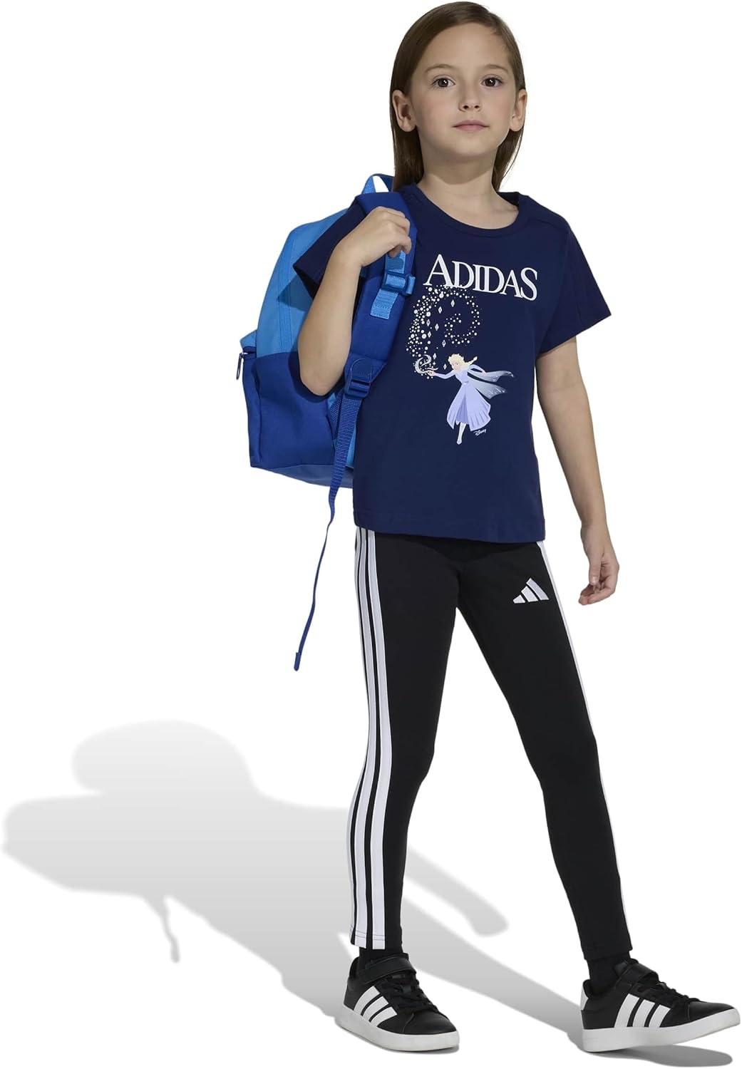image:imageadidas Girls Disney Frozen TShirtDark BlueWhiteFrozen