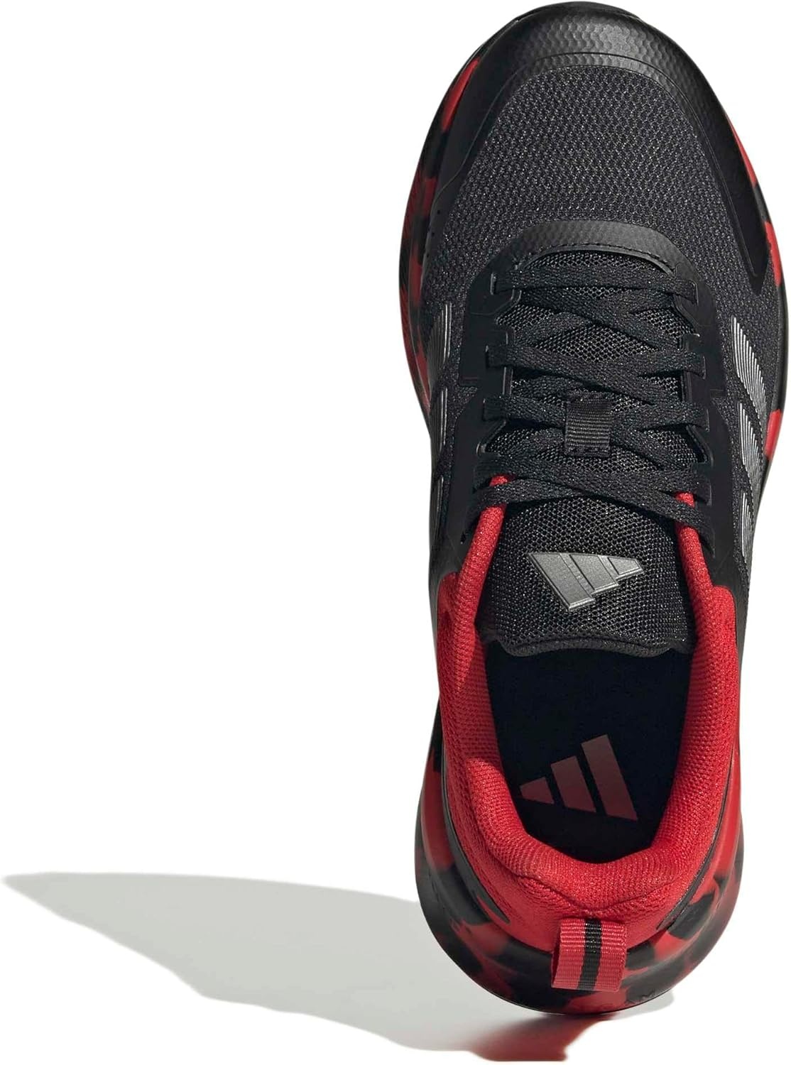 image:imageadidas Kids Fortarun 40 Little KidBlackIron MetallicBetter Scarlet