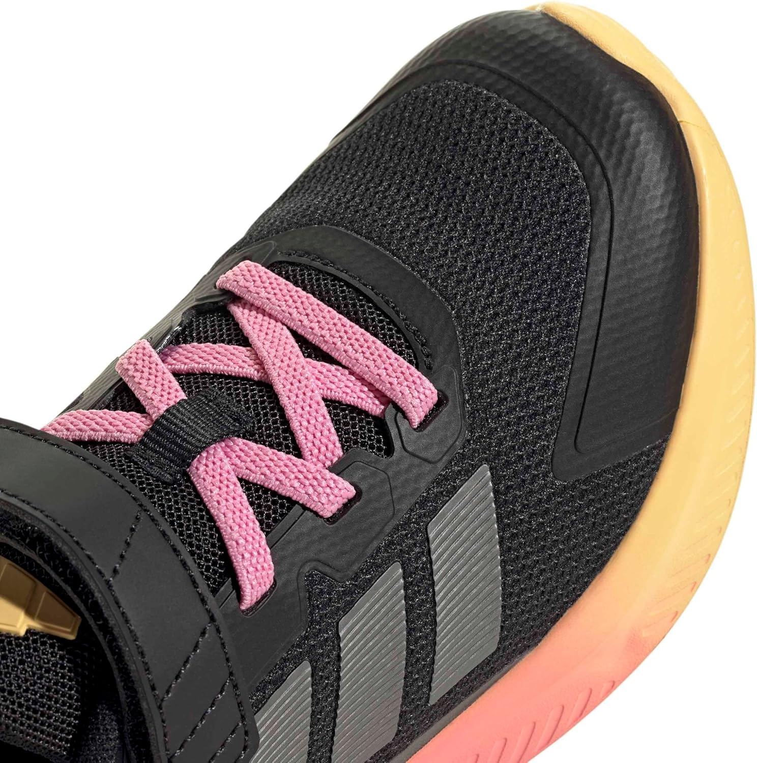 image:imageadidas Kids Fortarun 40 Little KidBlackIron MetallicBliss Pink