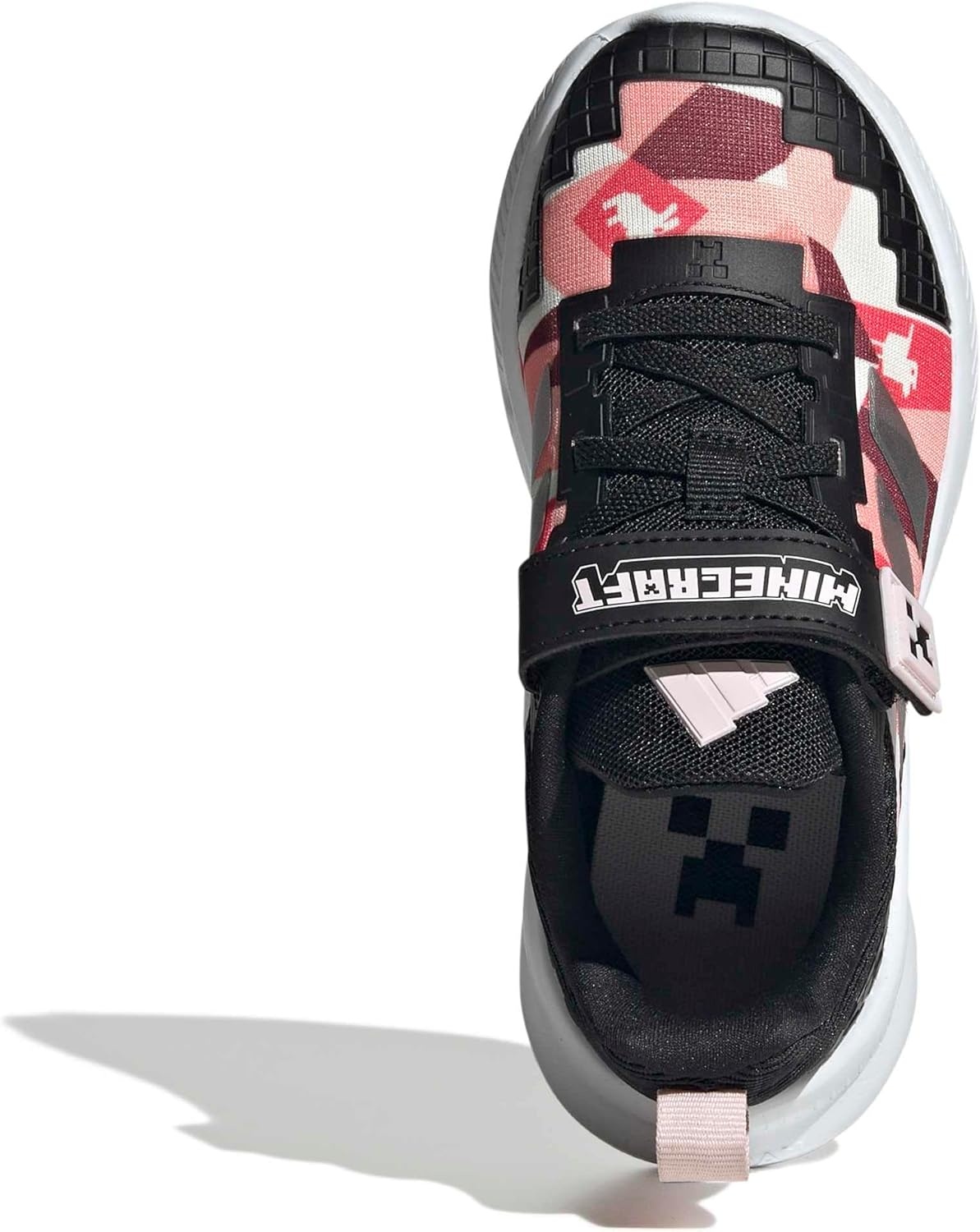 image:imageadidas Kids Fortarun 40 Little KidBlackSilver MetallicDistilled PinkMinecraft