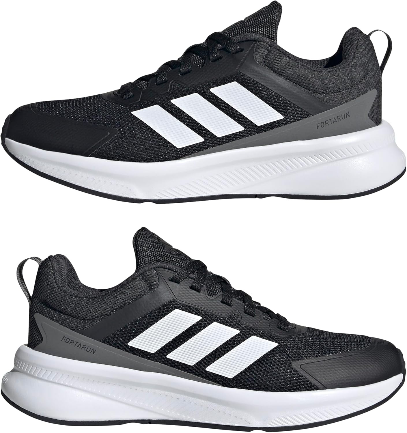 image:imageadidas Kids Fortarun 40 Little KidBlackWhiteCarbon