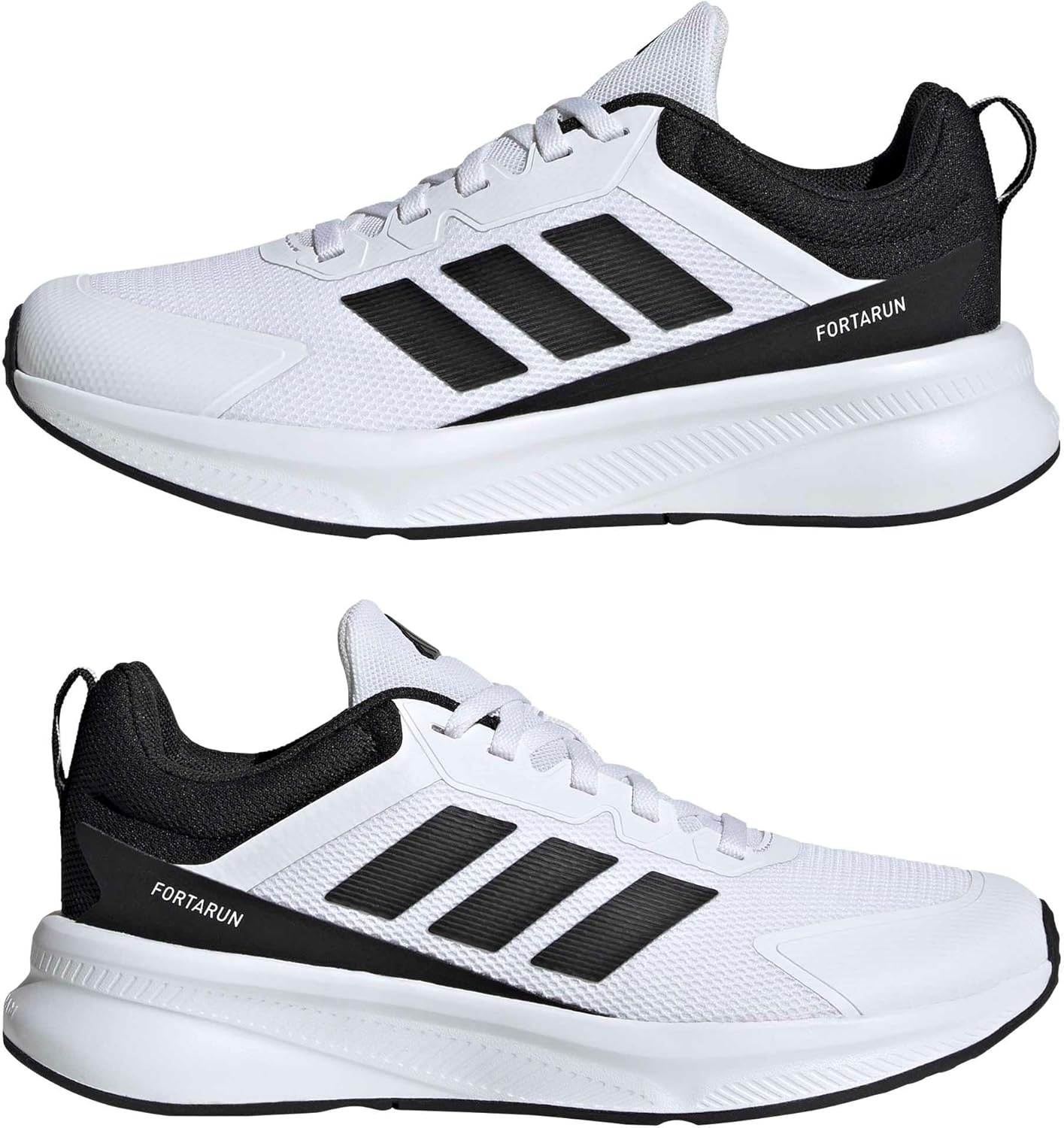 image:imageadidas Kids Fortarun 40 Little KidWhiteBlackWhite
