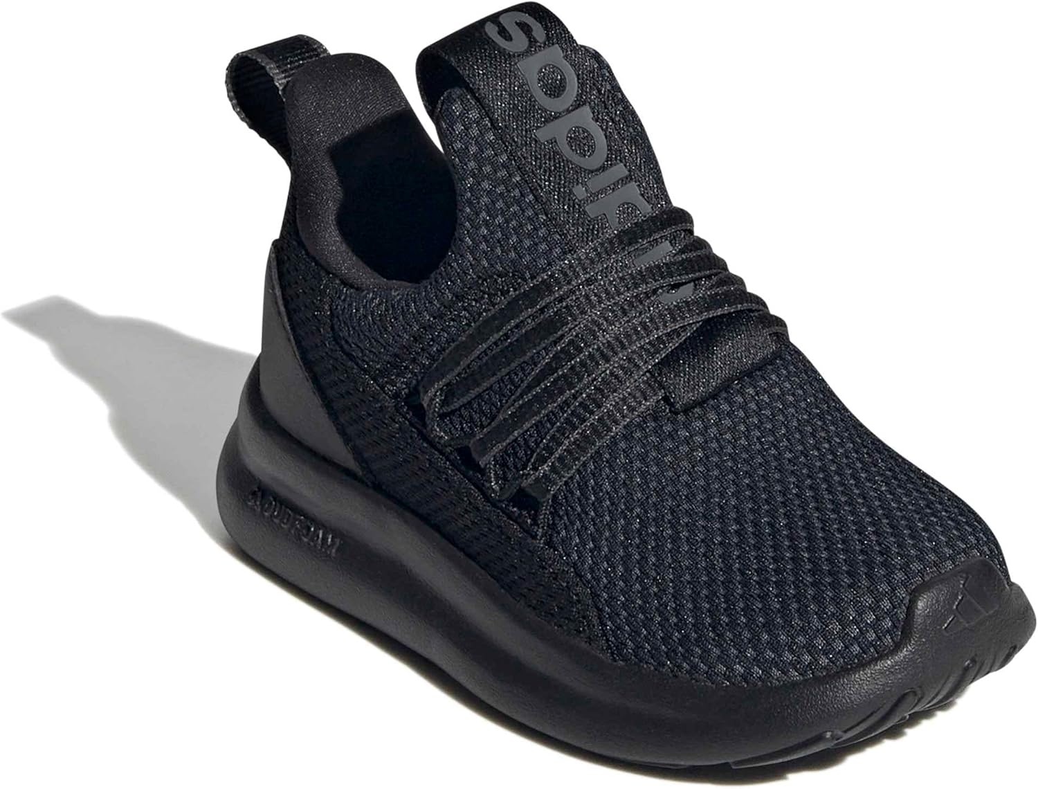 image:imageadidas Kids Girls Lite Racer Adapt 70 Lace Up Sneakers Shoes Casual BlackBlackBlackBlack