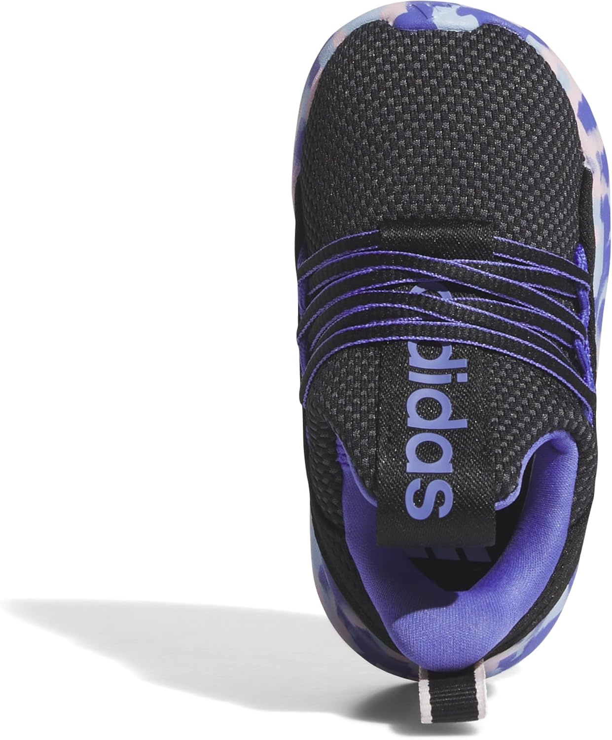 image:imageadidas Kids Girls Lite Racer Adapt 70 Lace Up Sneakers Shoes Casual BlackBlackClear PinkCobalt Blue