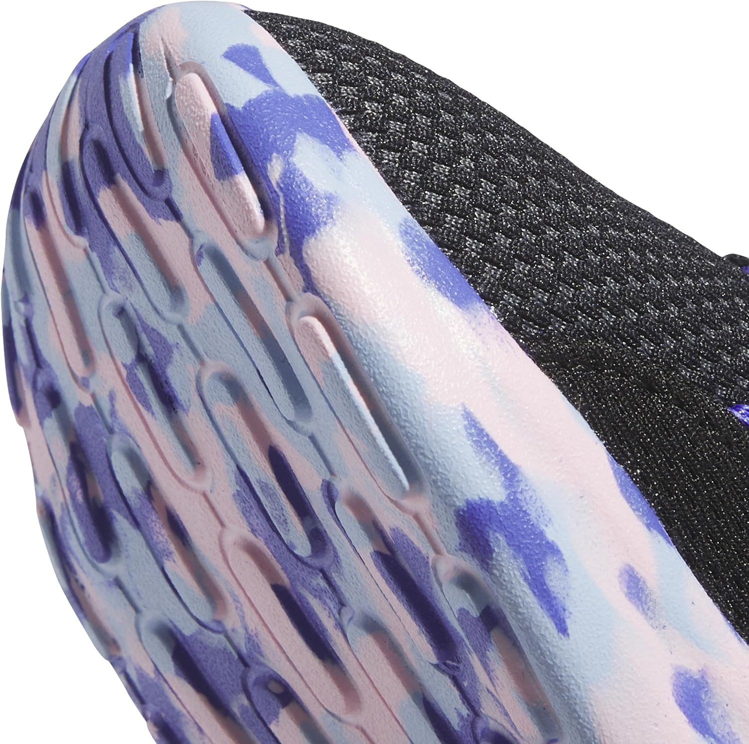 image:imageadidas Kids Girls Lite Racer Adapt 70 Lace Up Sneakers Shoes Casual BlackBlackClear PinkCobalt Blue