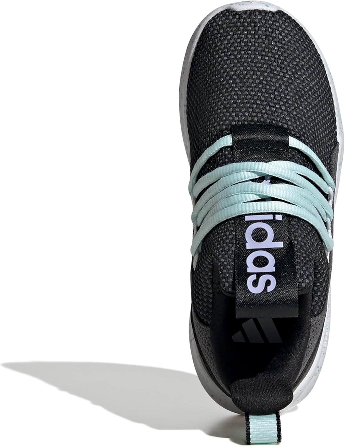 image:imageadidas Kids Girls Lite Racer Adapt 70 Lace Up Sneakers Shoes Casual BlackBlackViolet ToneHalo Mint