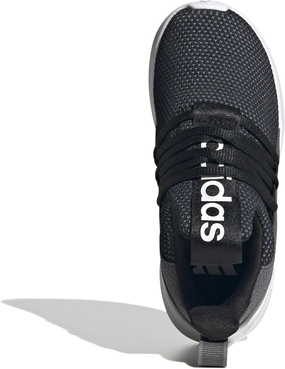 image:imageadidas Kids Girls Lite Racer Adapt 70 Lace Up Sneakers Shoes Casual BlackBlackWhiteGrey