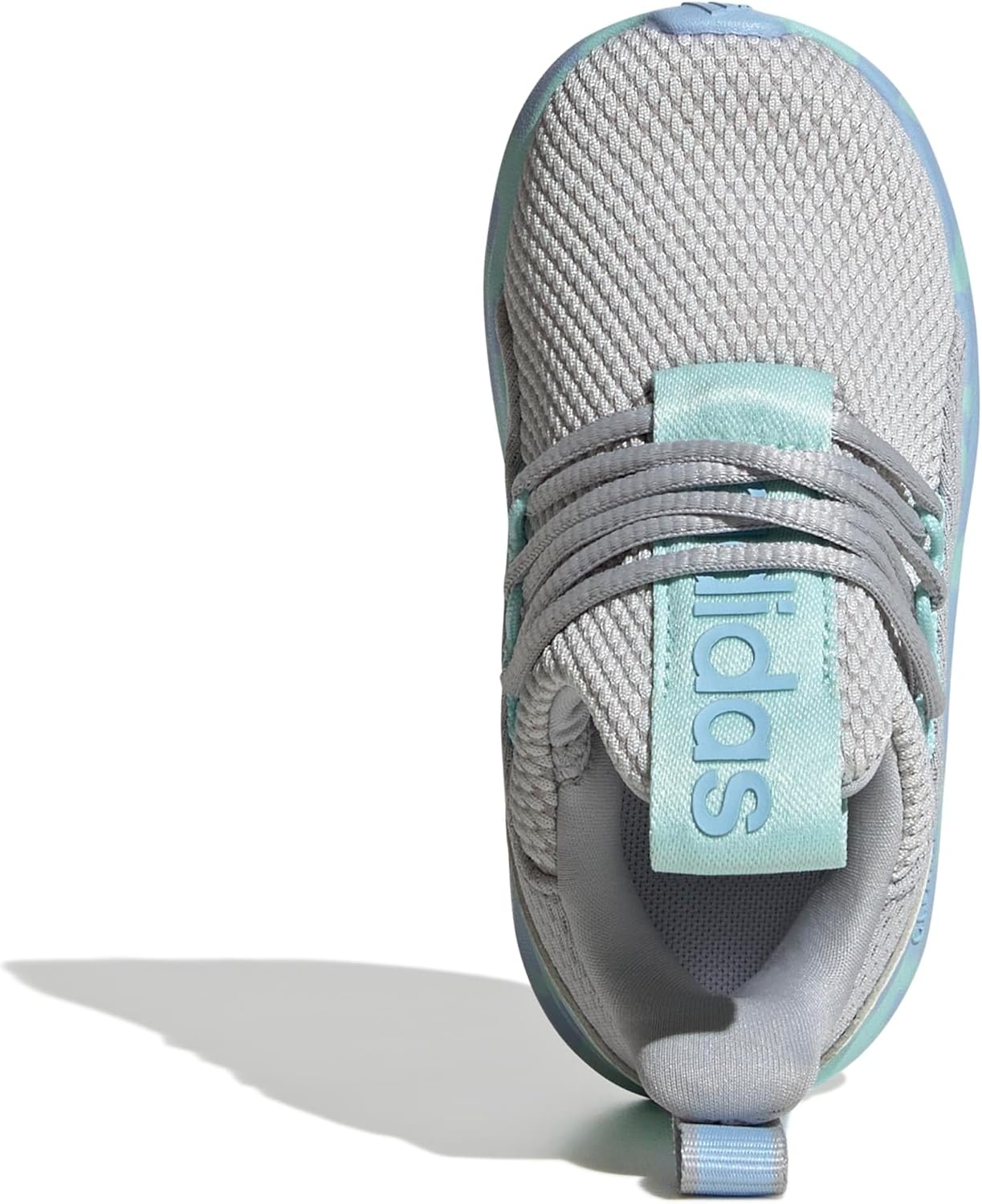image:imageadidas Kids Girls Lite Racer Adapt 70 Lace Up Sneakers Shoes Casual BlackBlueGreySemi Flash Aqua