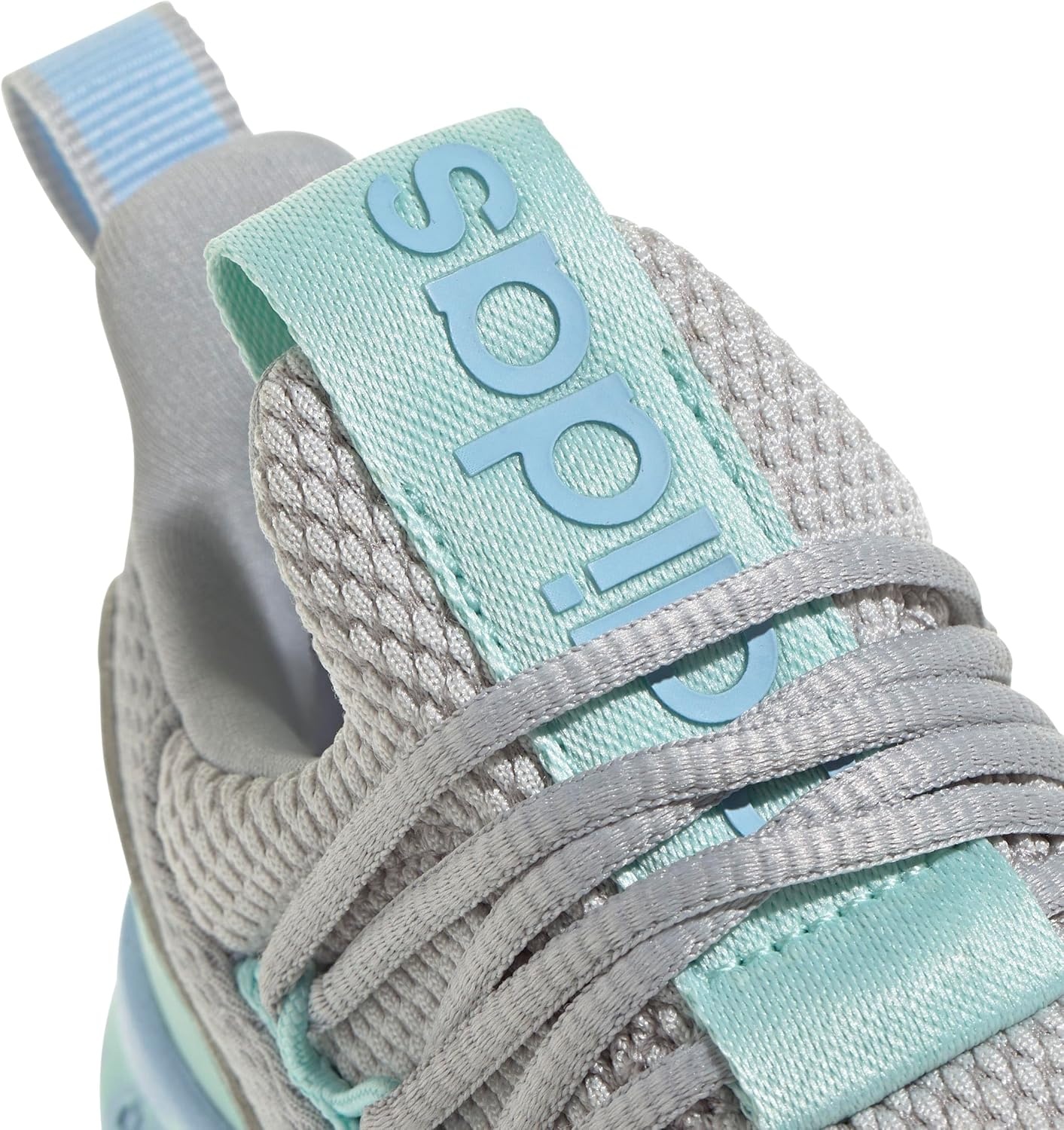 image:imageadidas Kids Girls Lite Racer Adapt 70 Lace Up Sneakers Shoes Casual BlackBlueGreySemi Flash Aqua