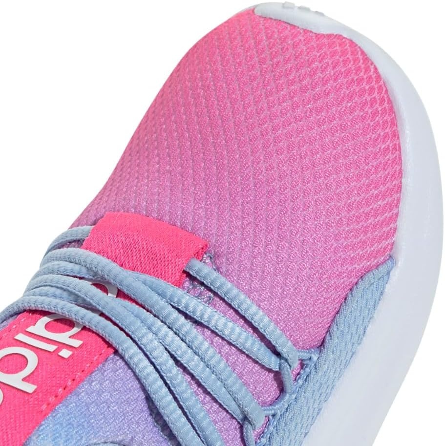 image:imageadidas Kids Girls Lite Racer Adapt 70 Lace Up Sneakers Shoes Casual BlackBlueLucid PinkWhite
