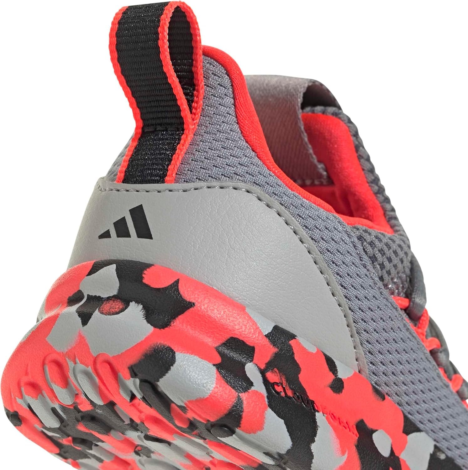 image:imageadidas Kids Girls Lite Racer Adapt 70 Lace Up Sneakers Shoes Casual BlackGreySolar RedGrey