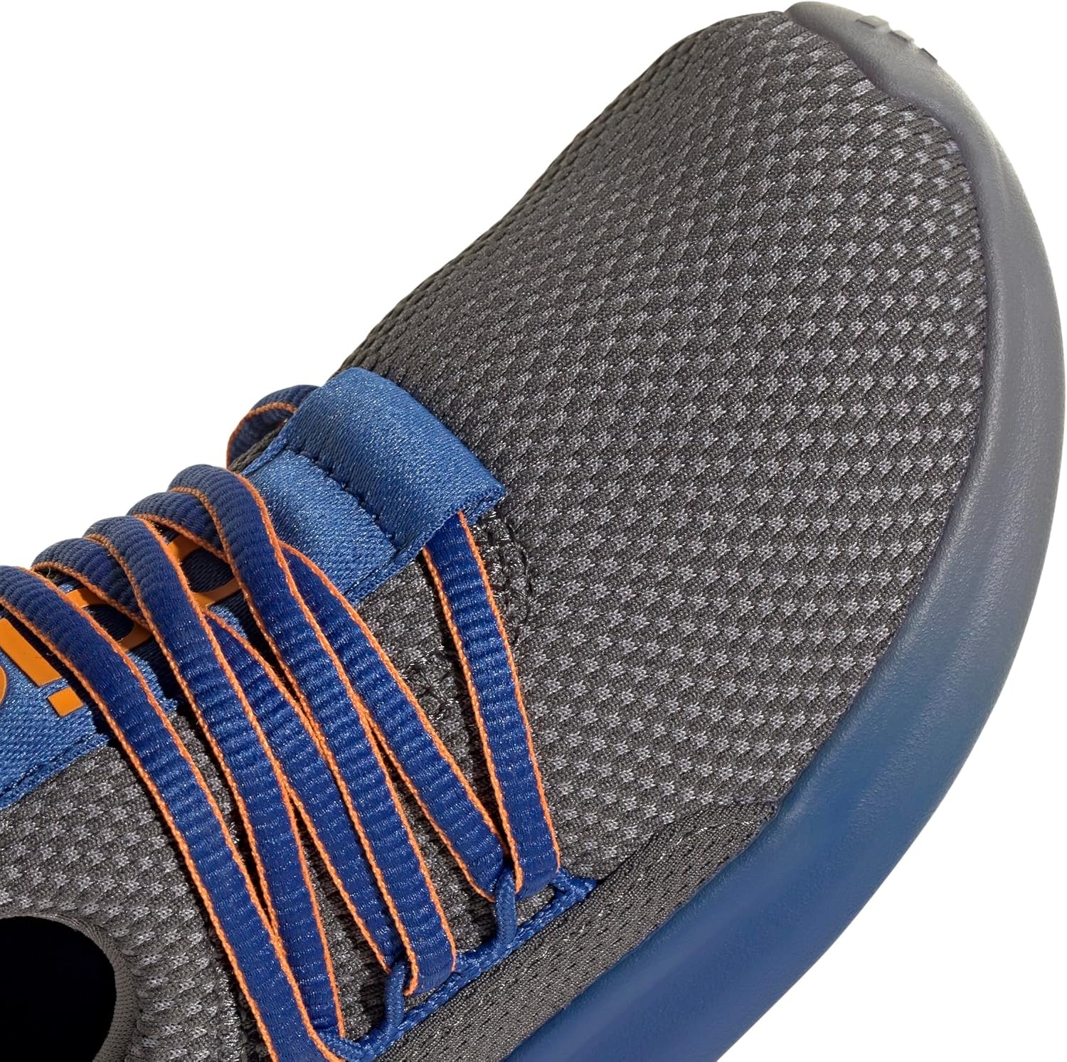 image:imageadidas Kids Girls Lite Racer Adapt 70 Lace Up Sneakers Shoes Casual BlackGreyTeam Royal BlueCrew Orange