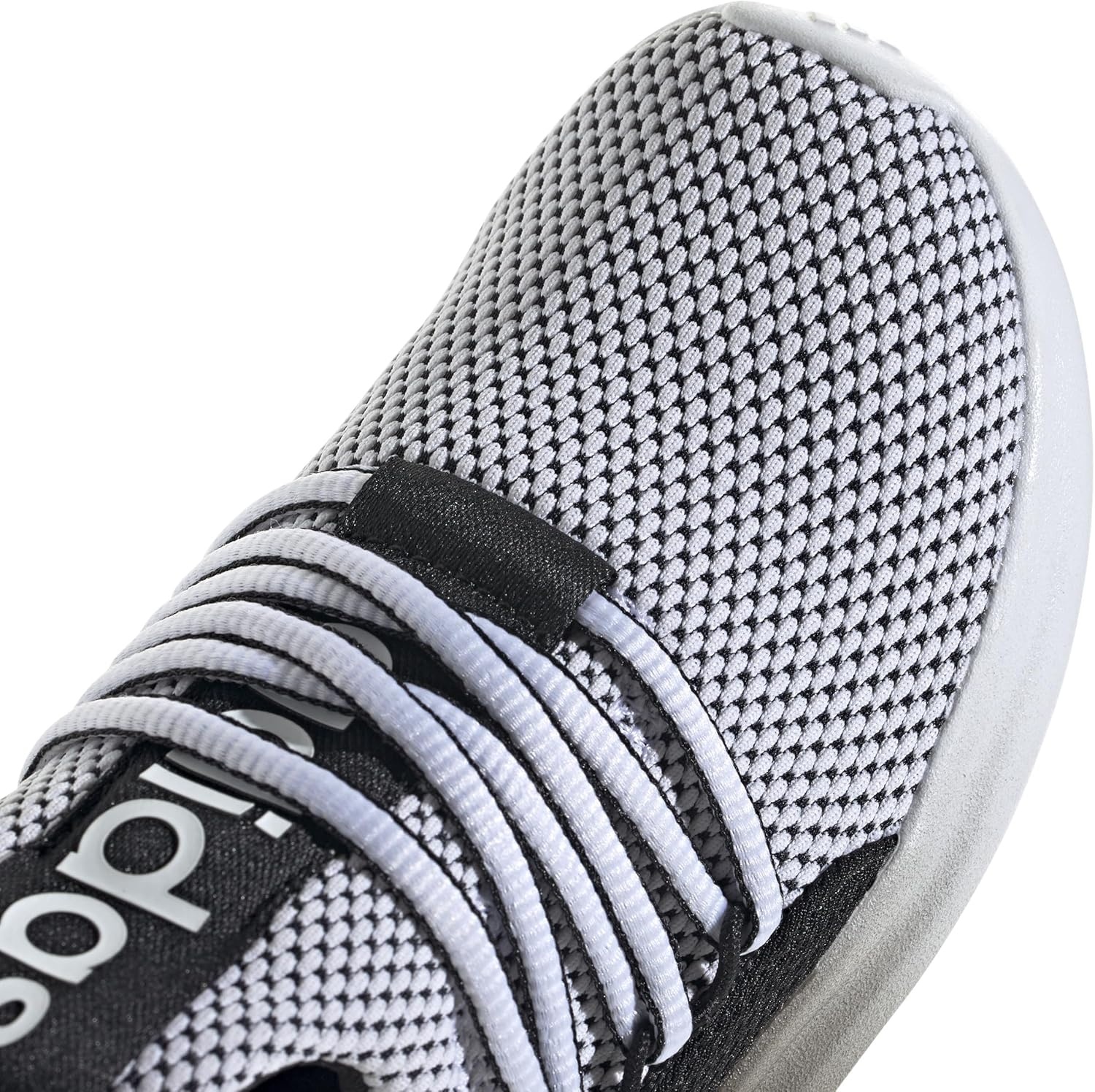 image:imageadidas Kids Girls Lite Racer Adapt 70 Lace Up Sneakers Shoes Casual BlackWhiteBlackWhite