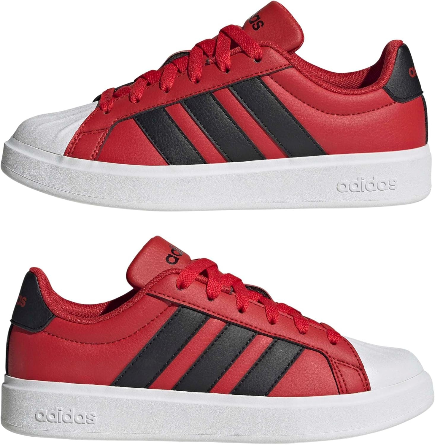 image:imageadidas Kids Streettalk SneakersBetter ScarletBlackWhite