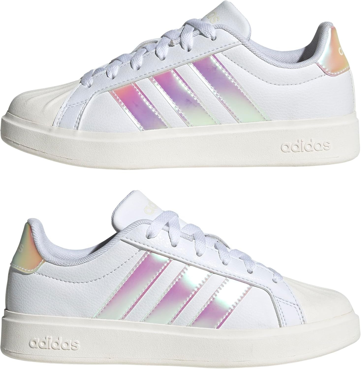 image:imageadidas Kids Streettalk SneakersWhiteIridescentWhite