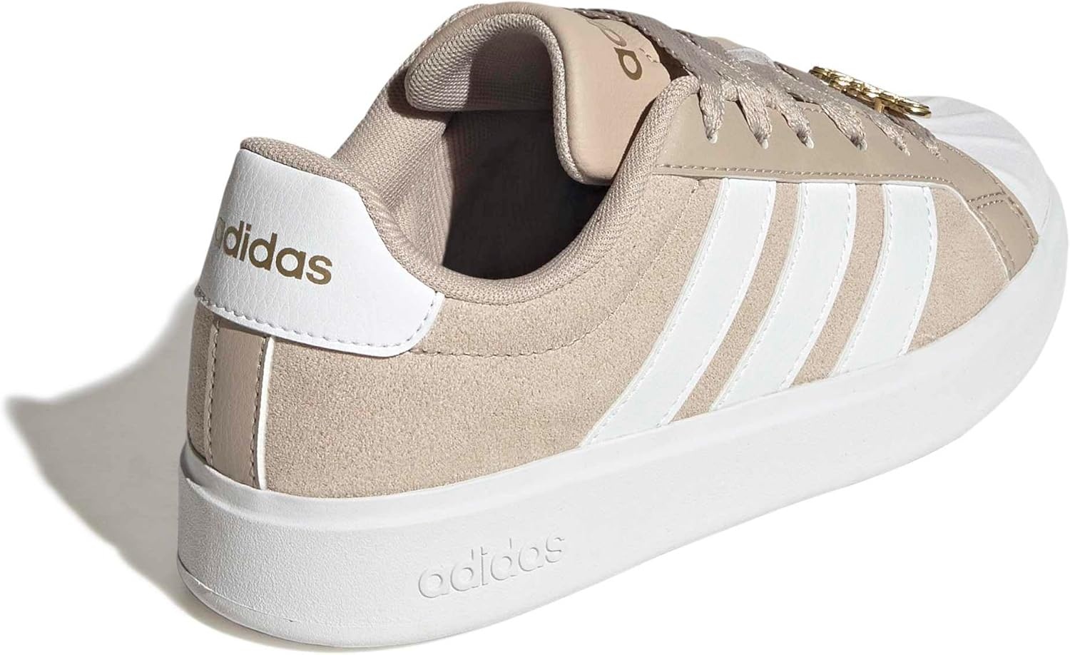 image:imageadidas Kids Streettalk SneakersWonder BeigeWhiteGold Metallic