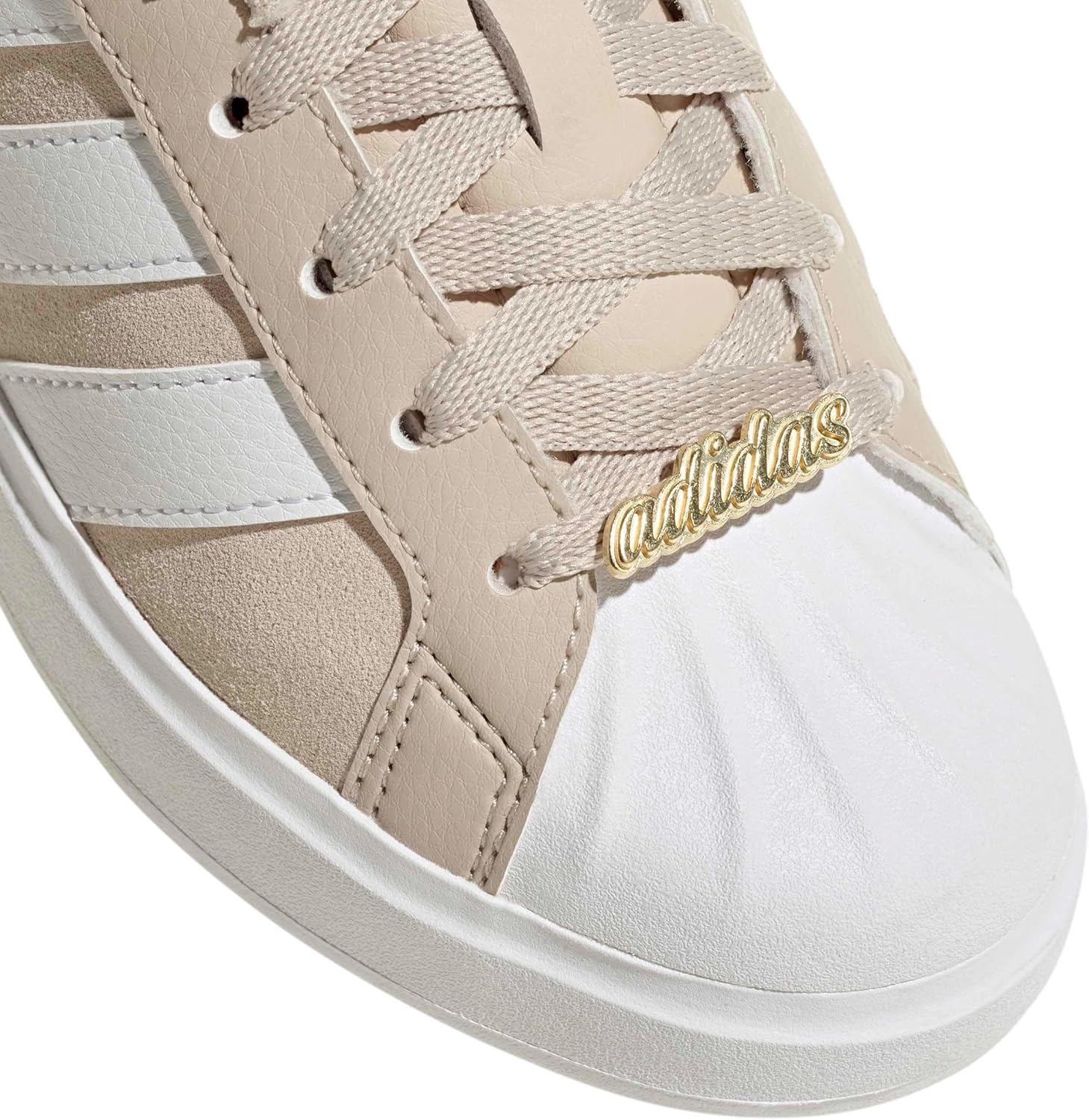 image:imageadidas Kids Streettalk SneakersWonder BeigeWhiteGold Metallic