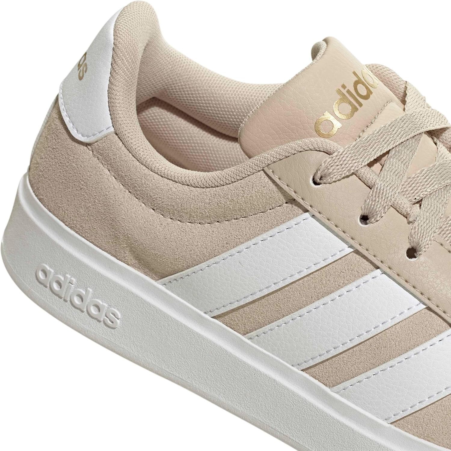 image:imageadidas Kids Streettalk SneakersWonder BeigeWhiteGold Metallic