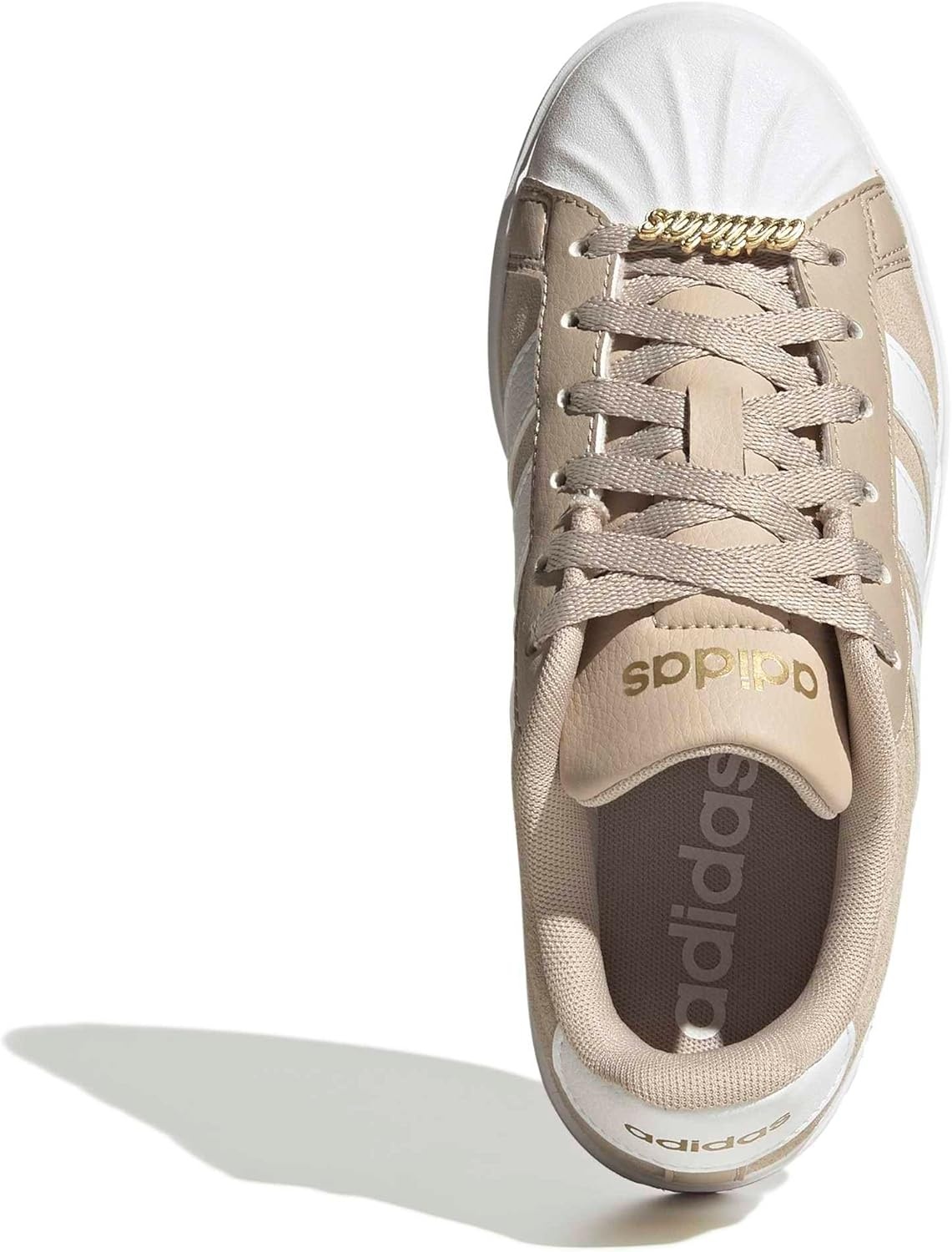 image:imageadidas Kids Streettalk SneakersWonder BeigeWhiteGold Metallic