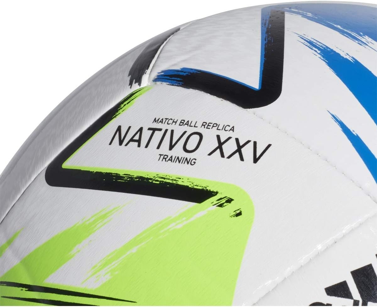 image:imageadidas MLS Nativo XXV Training BallWhiteSolar GreenGlory BlueSilver Metallic