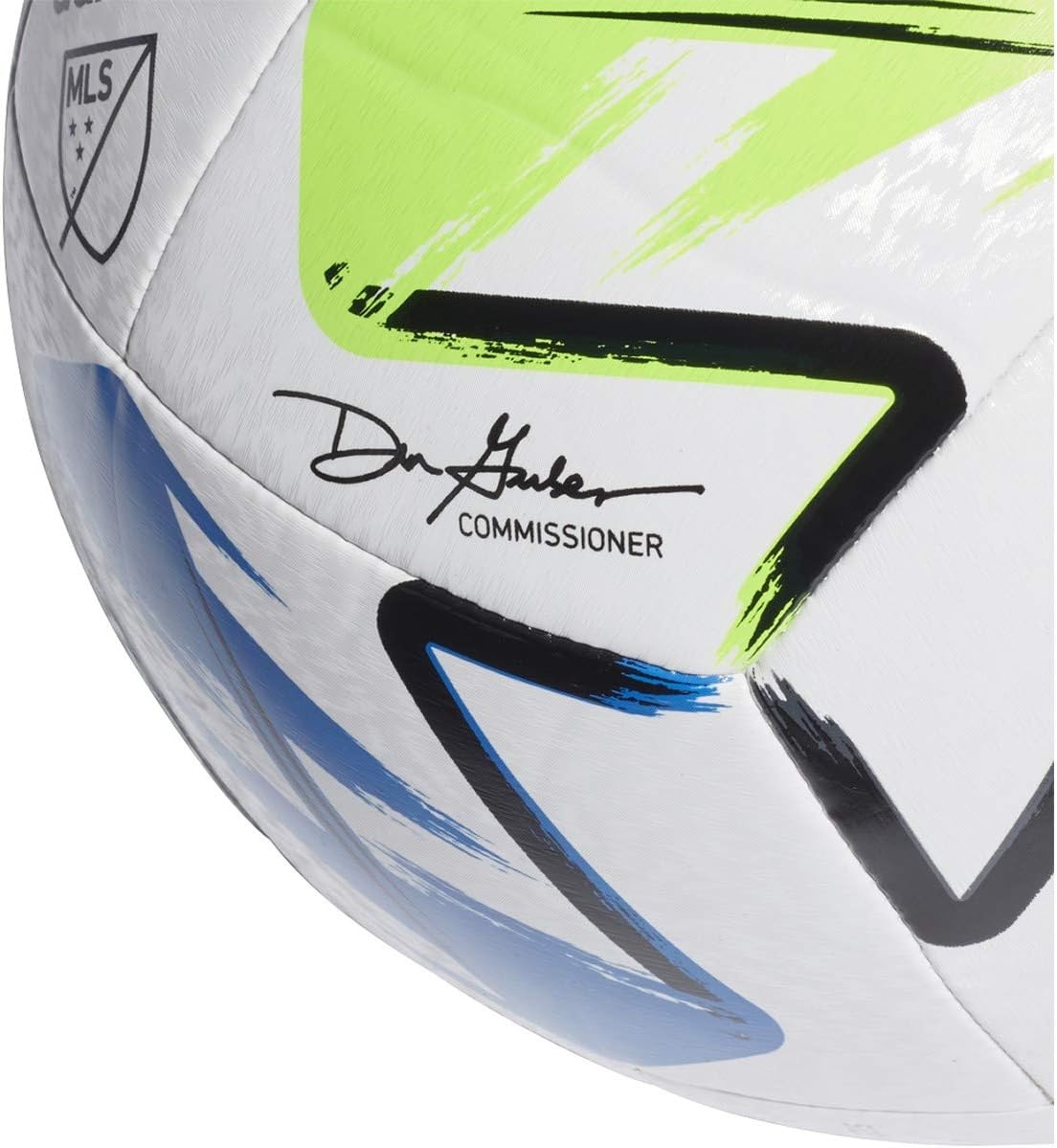 image:imageadidas MLS Nativo XXV Training BallWhiteSolar GreenGlory BlueSilver Metallic