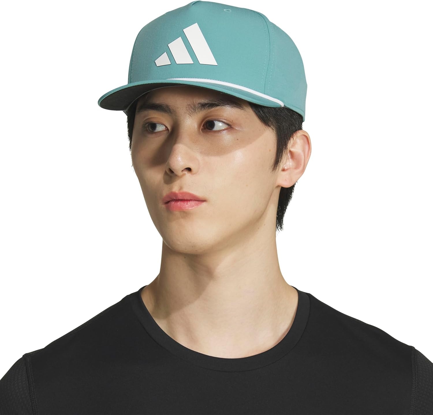 image:imageadidas Mens Midrange Hat Athletic Structured Snapback CapPowder Teal GreenWhiteBlack