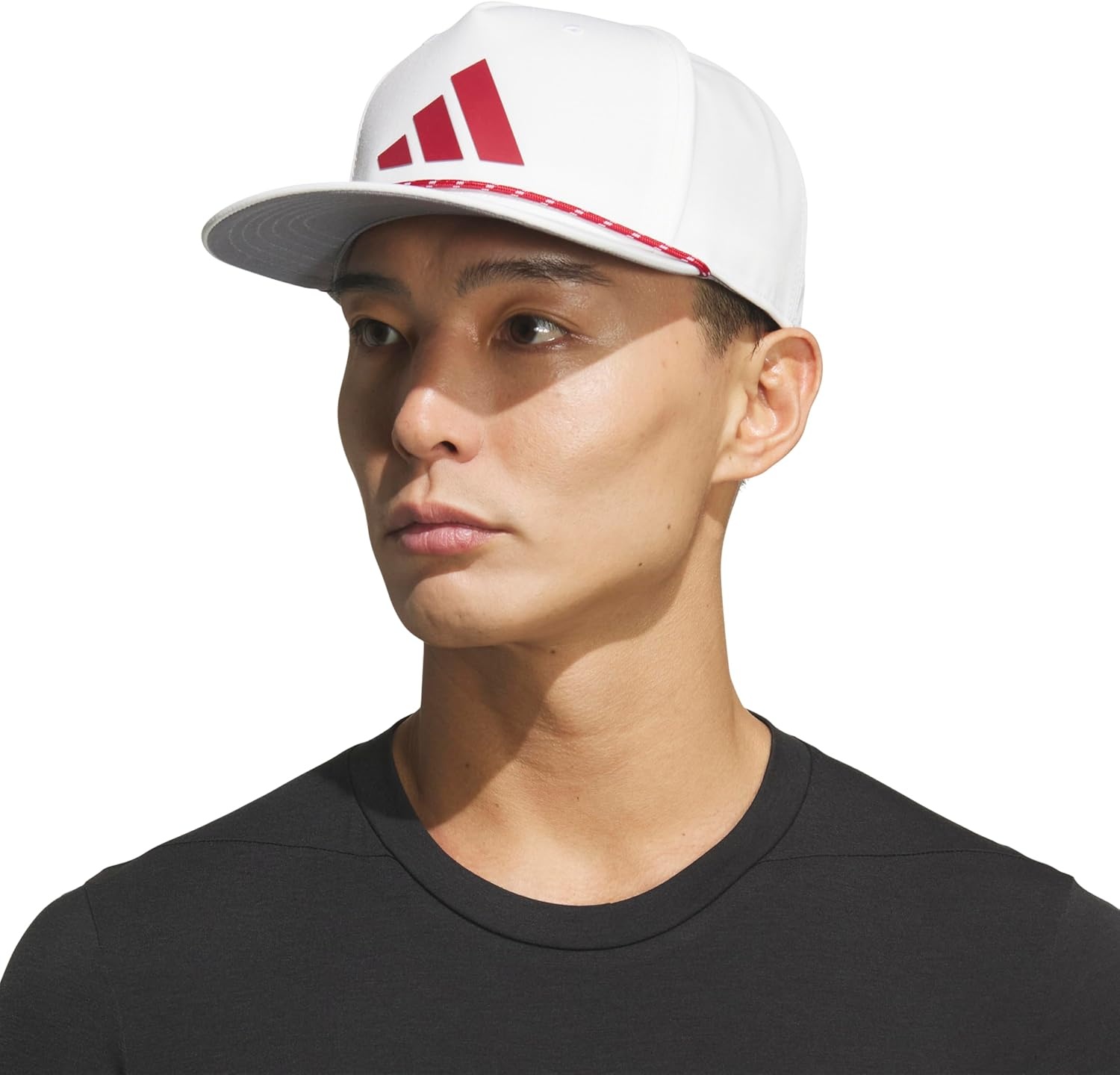 image:imageadidas Mens Midrange Hat Athletic Structured Snapback CapWhiteActive MaroonGrey2