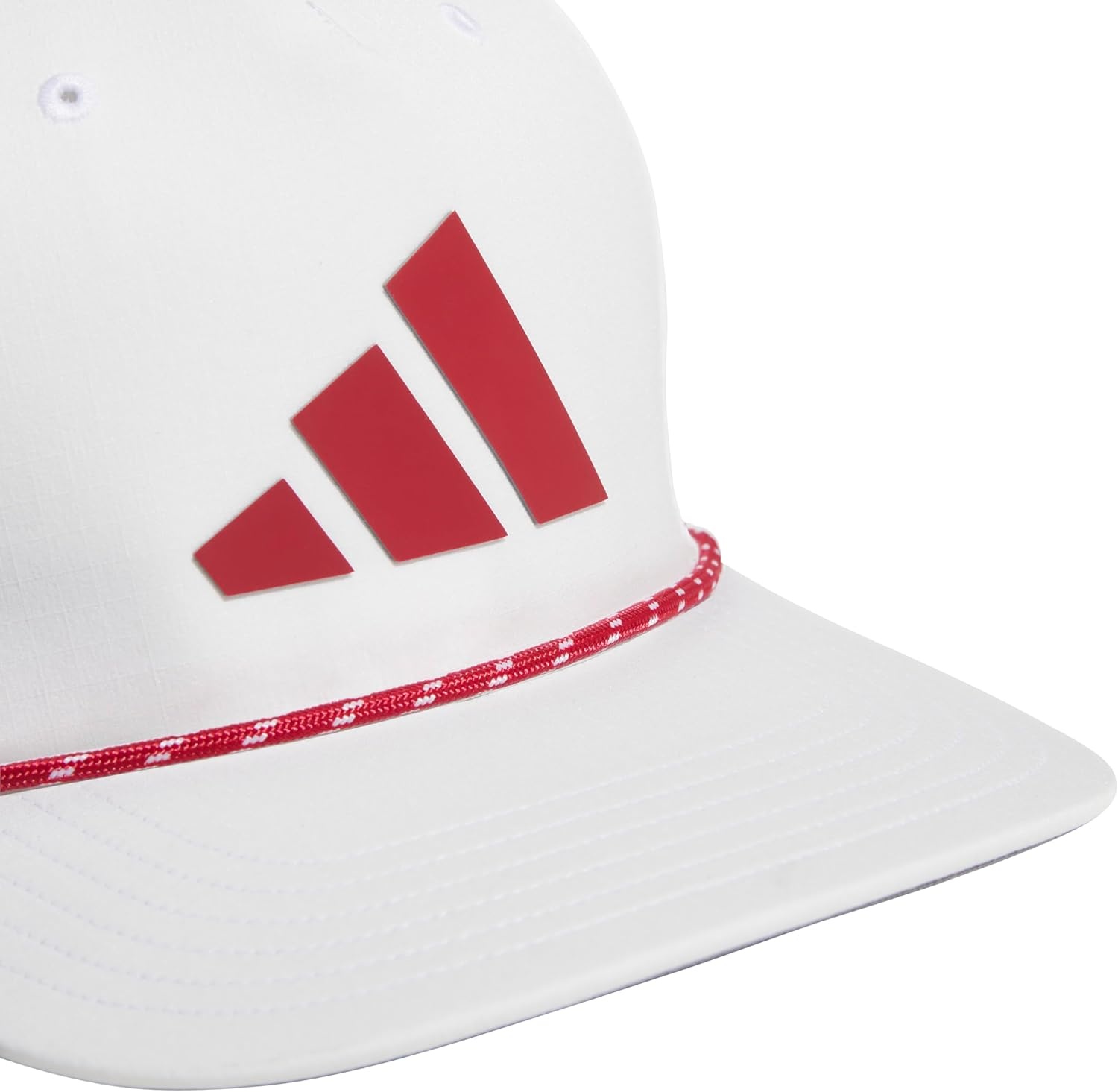 image:imageadidas Mens Midrange Hat Athletic Structured Snapback CapWhiteActive MaroonGrey2